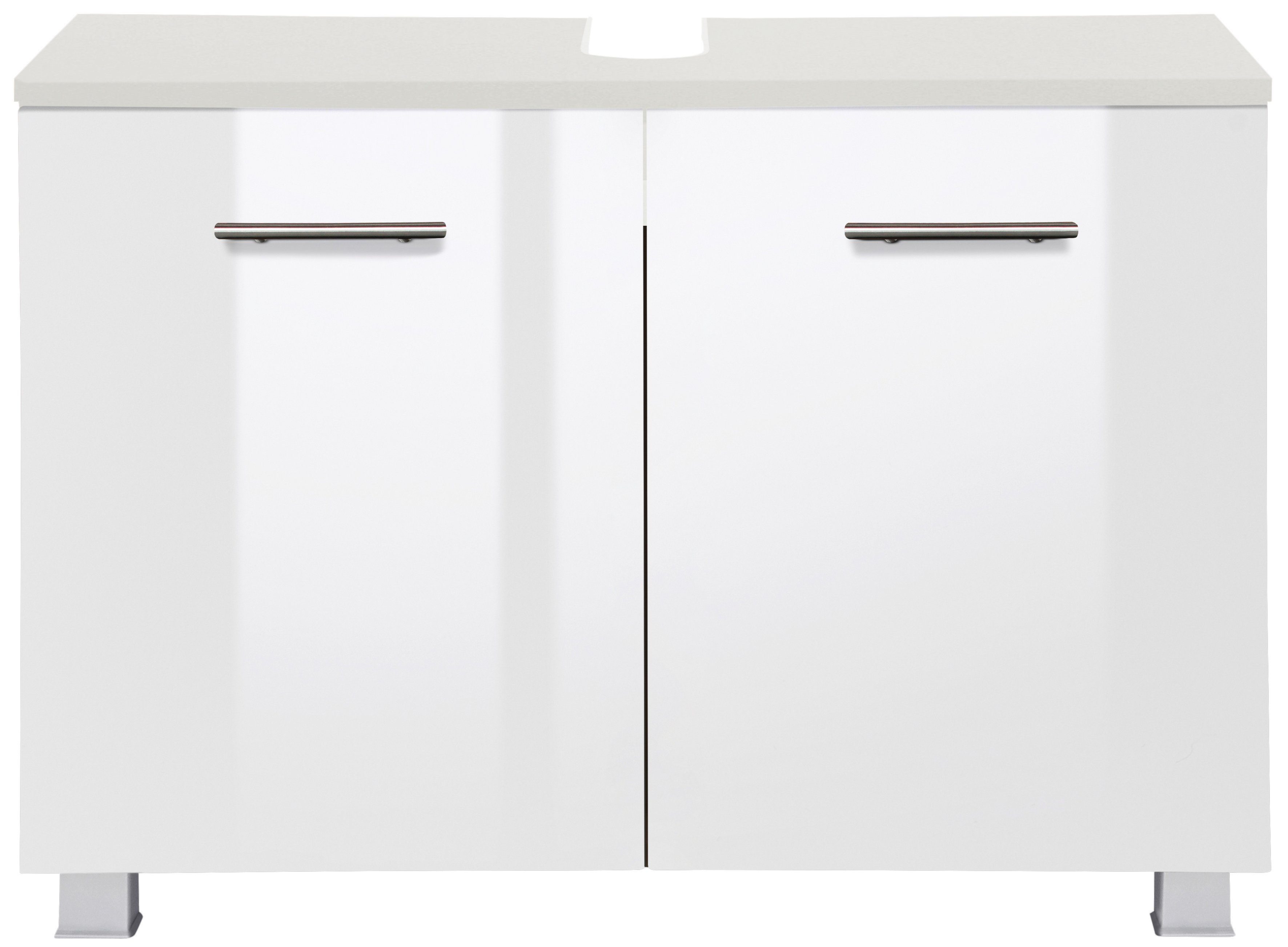 welltime Wastafelonderkast Trento, in verschillende designs en kleuren Badkamermeubel onderkast breedte 80 cm, met veel bergruimte, badkamerkast wastafelonderkast