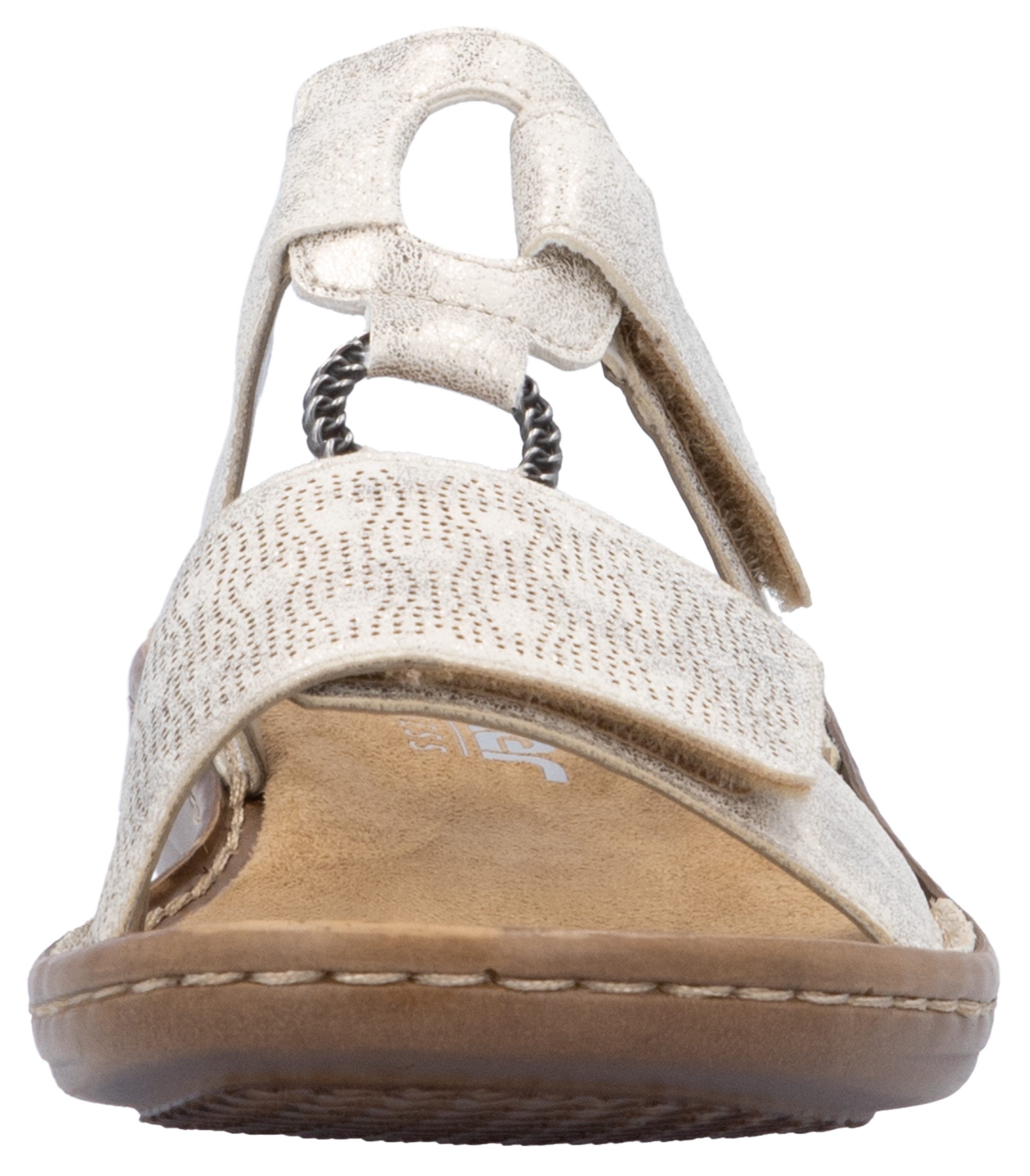 Rieker Slippers , zomerschoen, strand-schoen, klittenbandschoen met perforatie