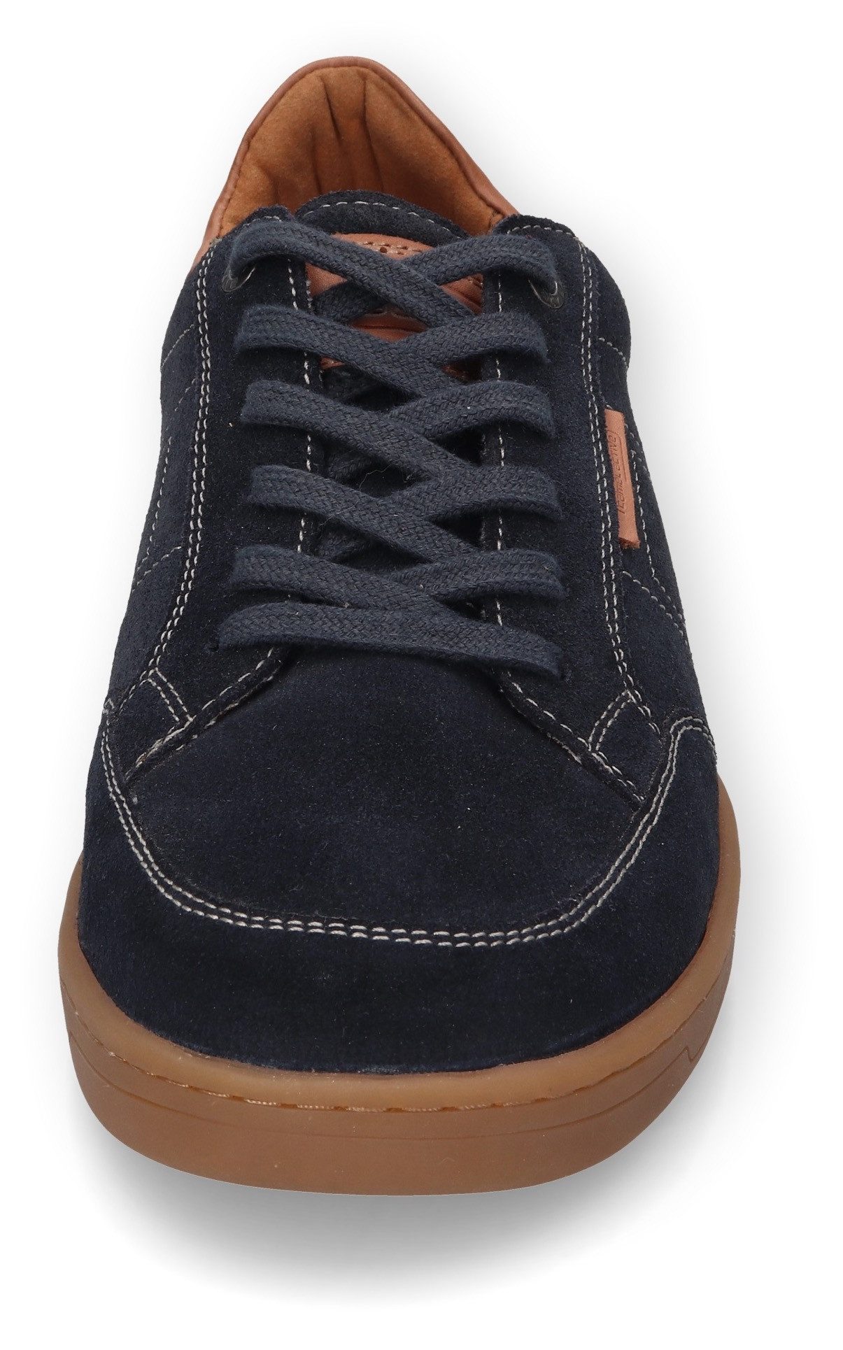 camel active Sneakers , retro sneaker, veterschoen met sierstiksels