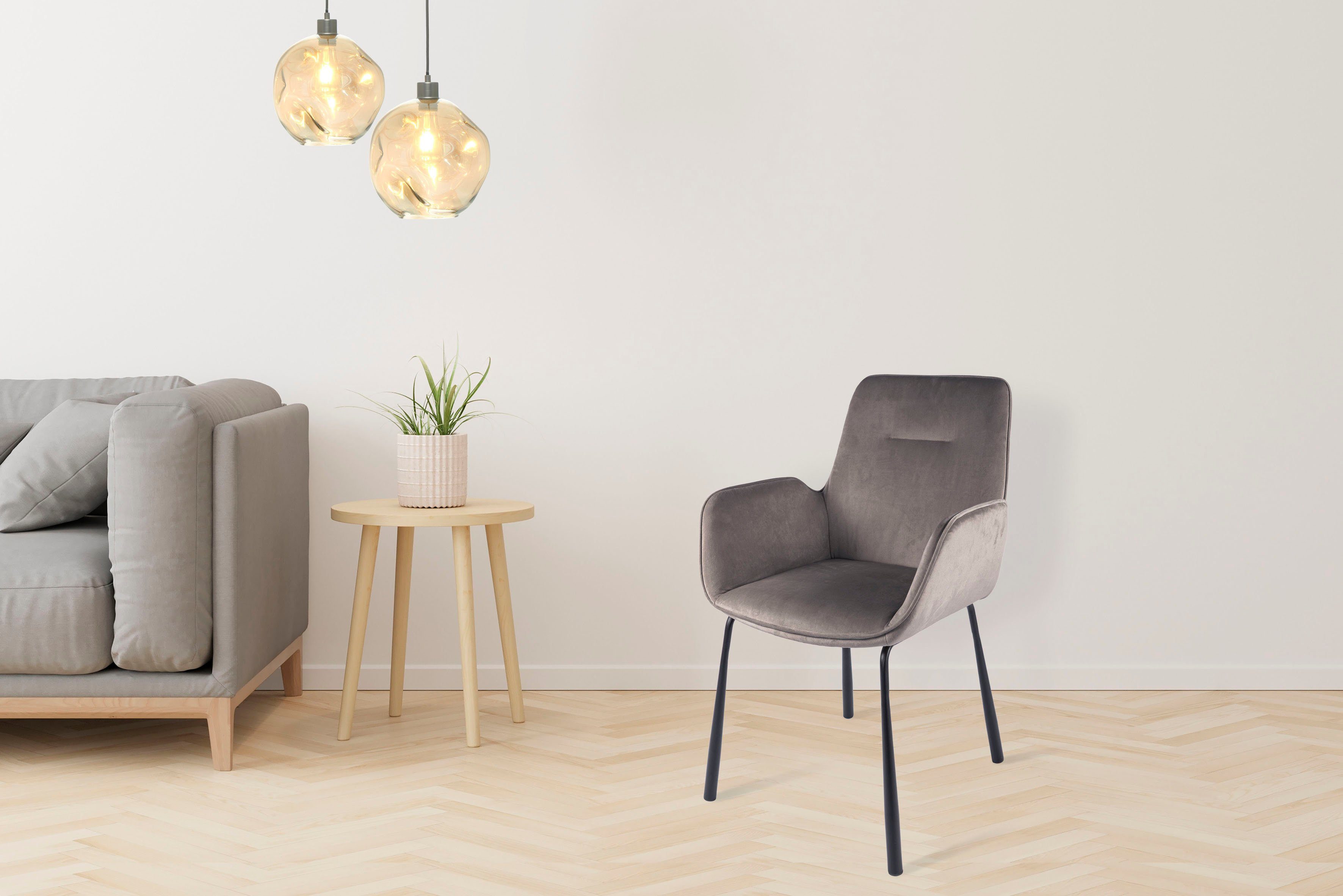 Kayoom Stoel Eliot 125, retro-stoel, elegant ontwerp in eenvoudige uitvoering (1 stuk)