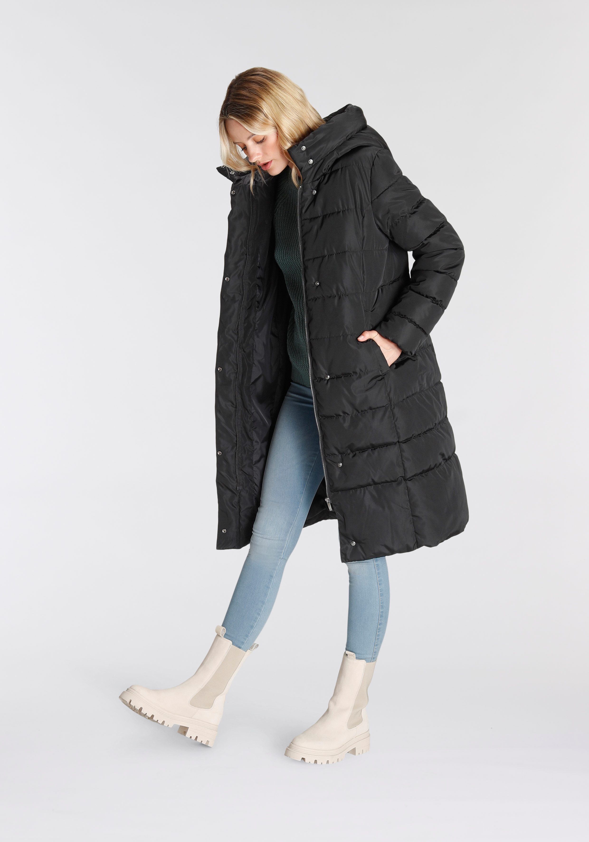 Only Gewatteerde jas ONLTINA PUFFER X LONG COAT OTW