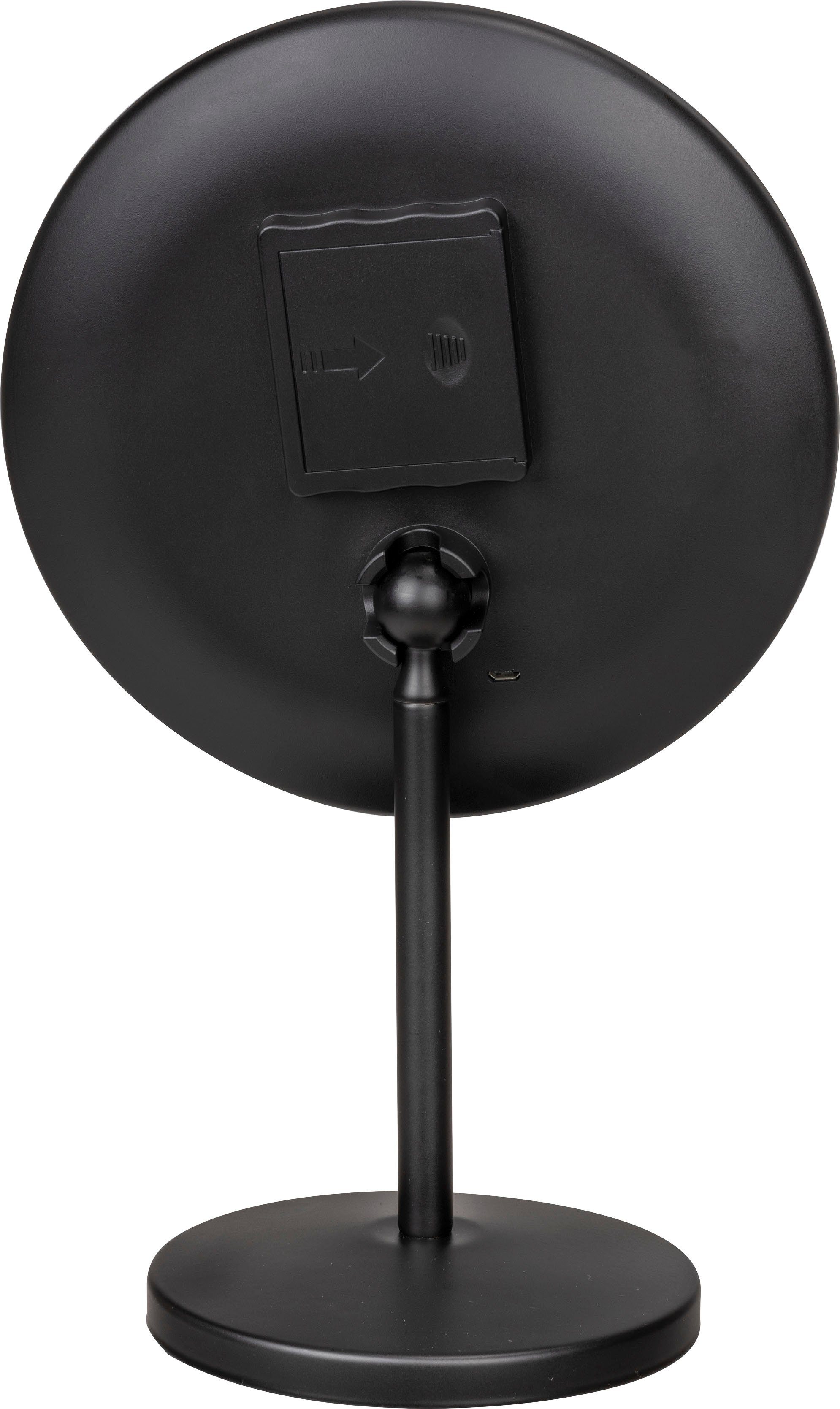 WENKO Make-upspiegel Onno zwart, met led en touchfunctie