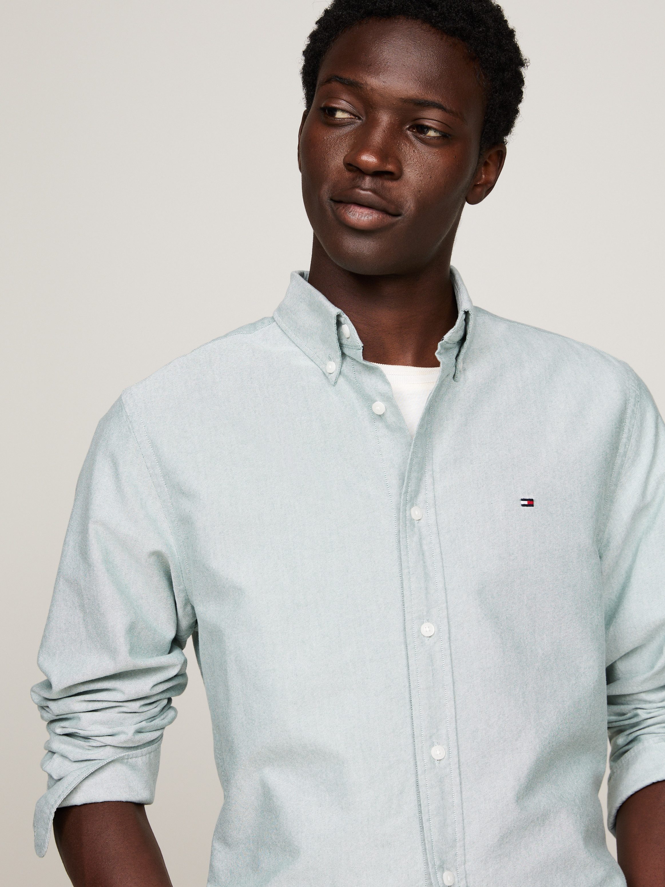 Tommy Hilfiger Overhemd met lange mouwen SOLID HERITAGE OXFORD RF SHIRT