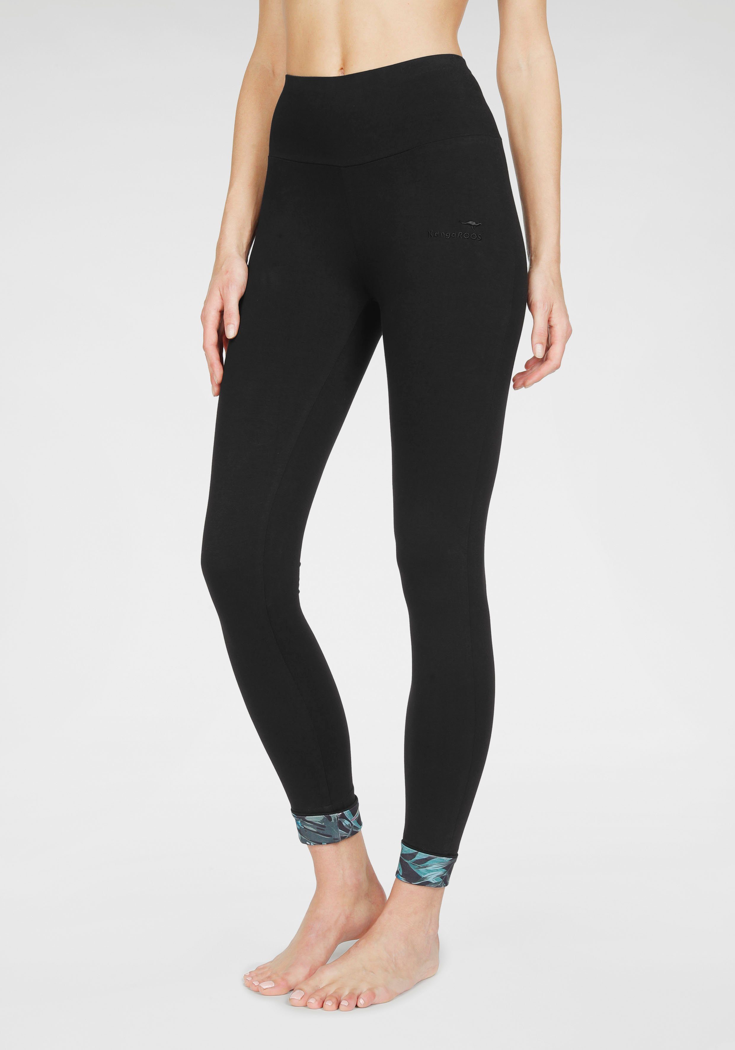 KangaROOS Legging met gedessineerde omslag