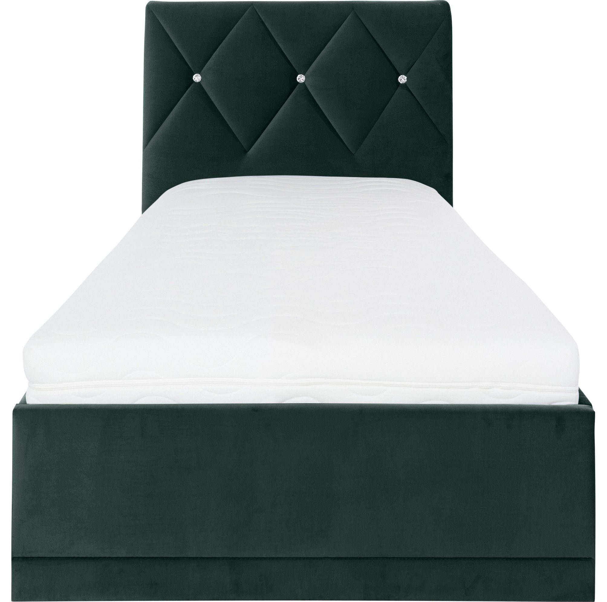Westfalia Polsterbetten Gestoffeerd bed ADAMAS ook met bedlade, knoopdetails met stras