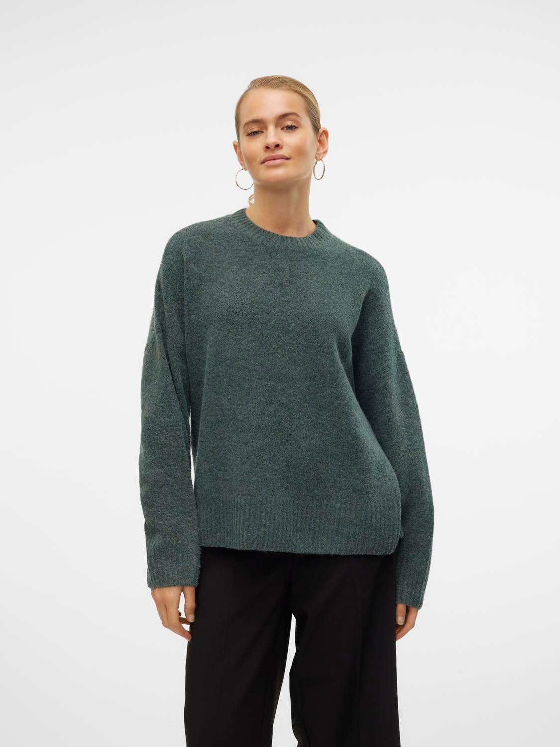 Vero Moda Gebreide trui VMBOOM LS O-NECK PULLOVER GA NOOS