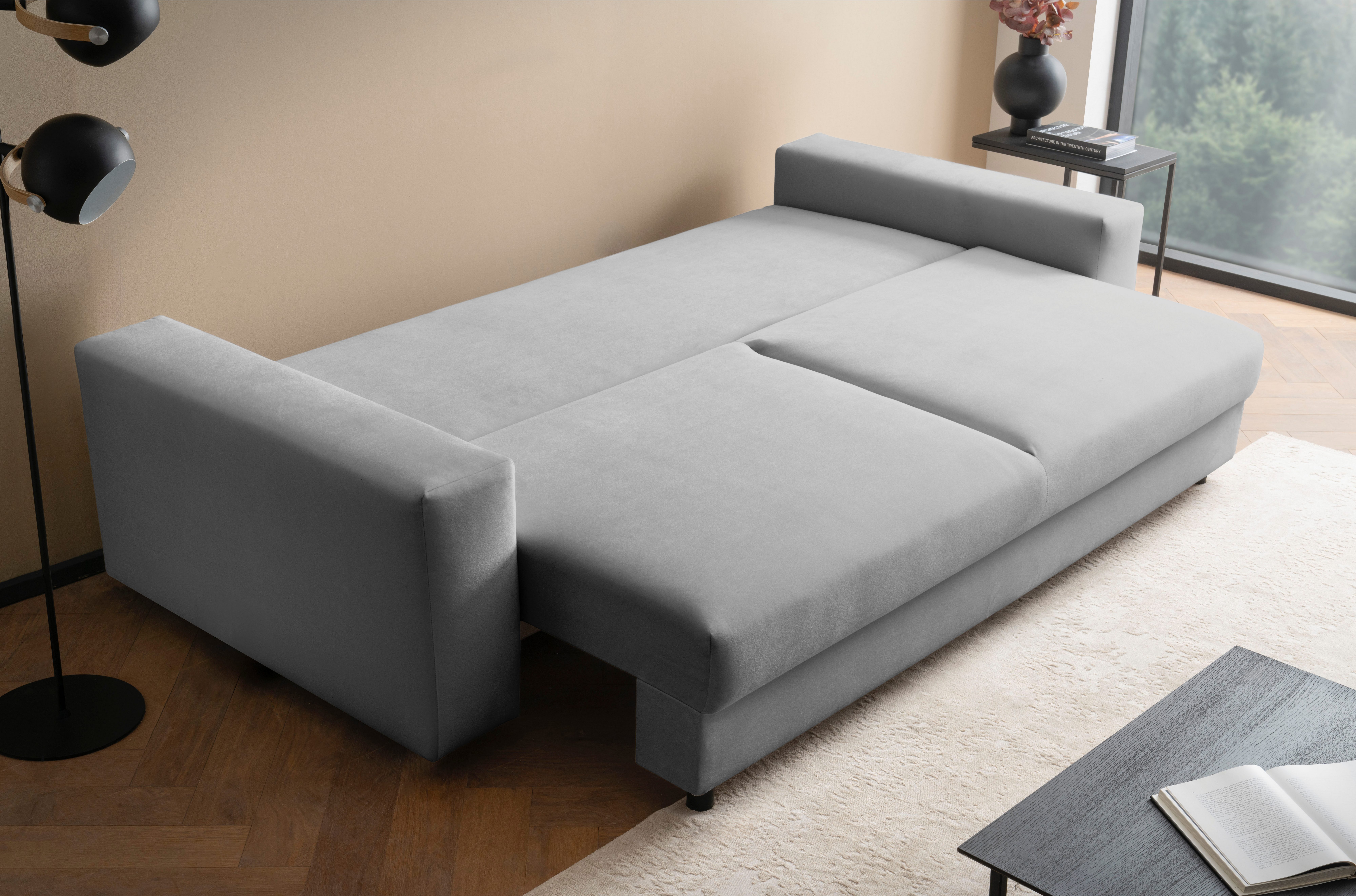 LeGer Home by Lena Gercke Slaapbank Imoga, kussen met slaapfunctie, 3-zits bank, bank met bedlade in moderne kleuren en stoffen, bedfunctie, ligoppervlak: 200x150 cm