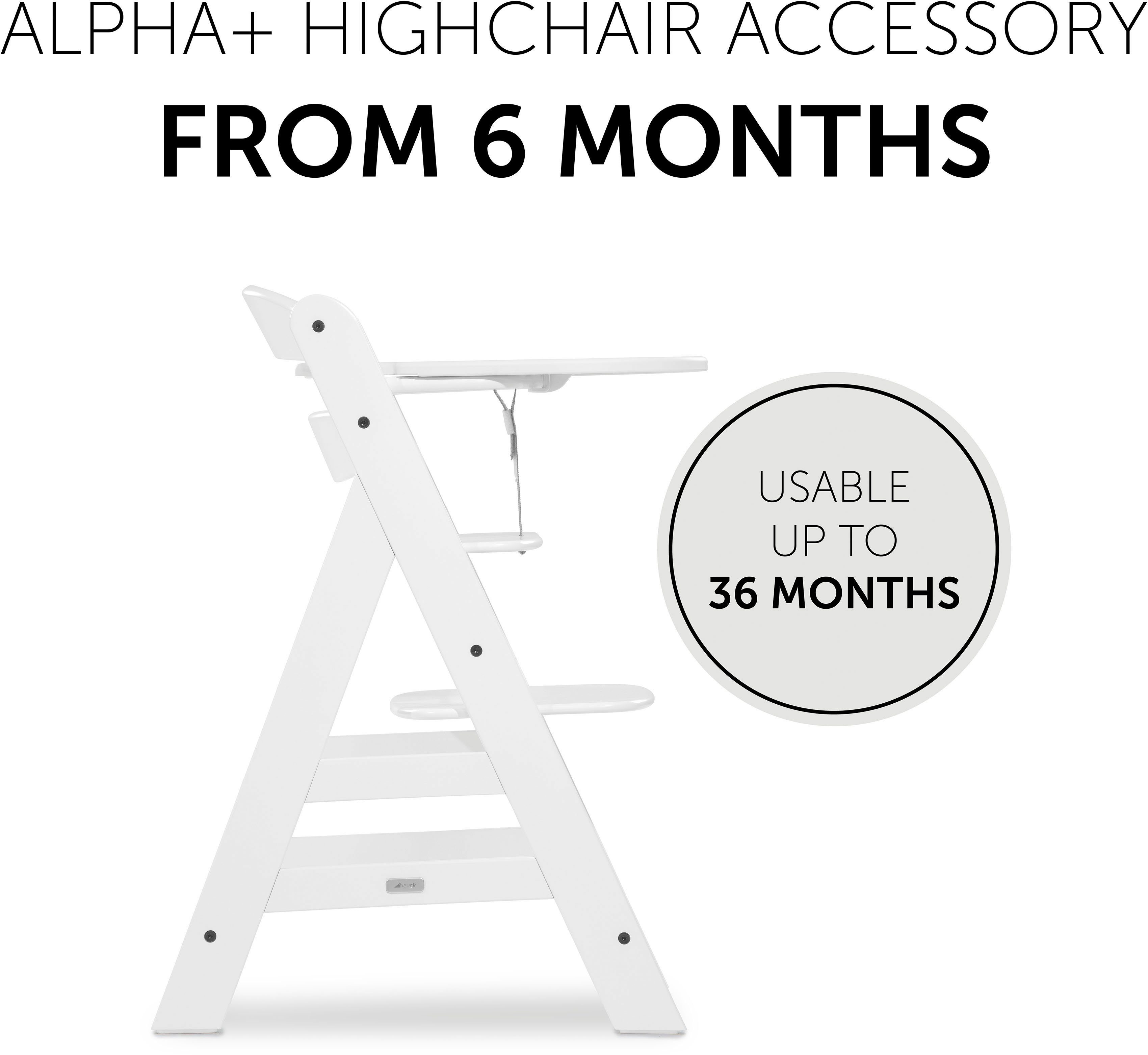 Hauck Kinderstoeltafeltje Alpha Click Tray, wit voor hauck kinderstoel alpha+