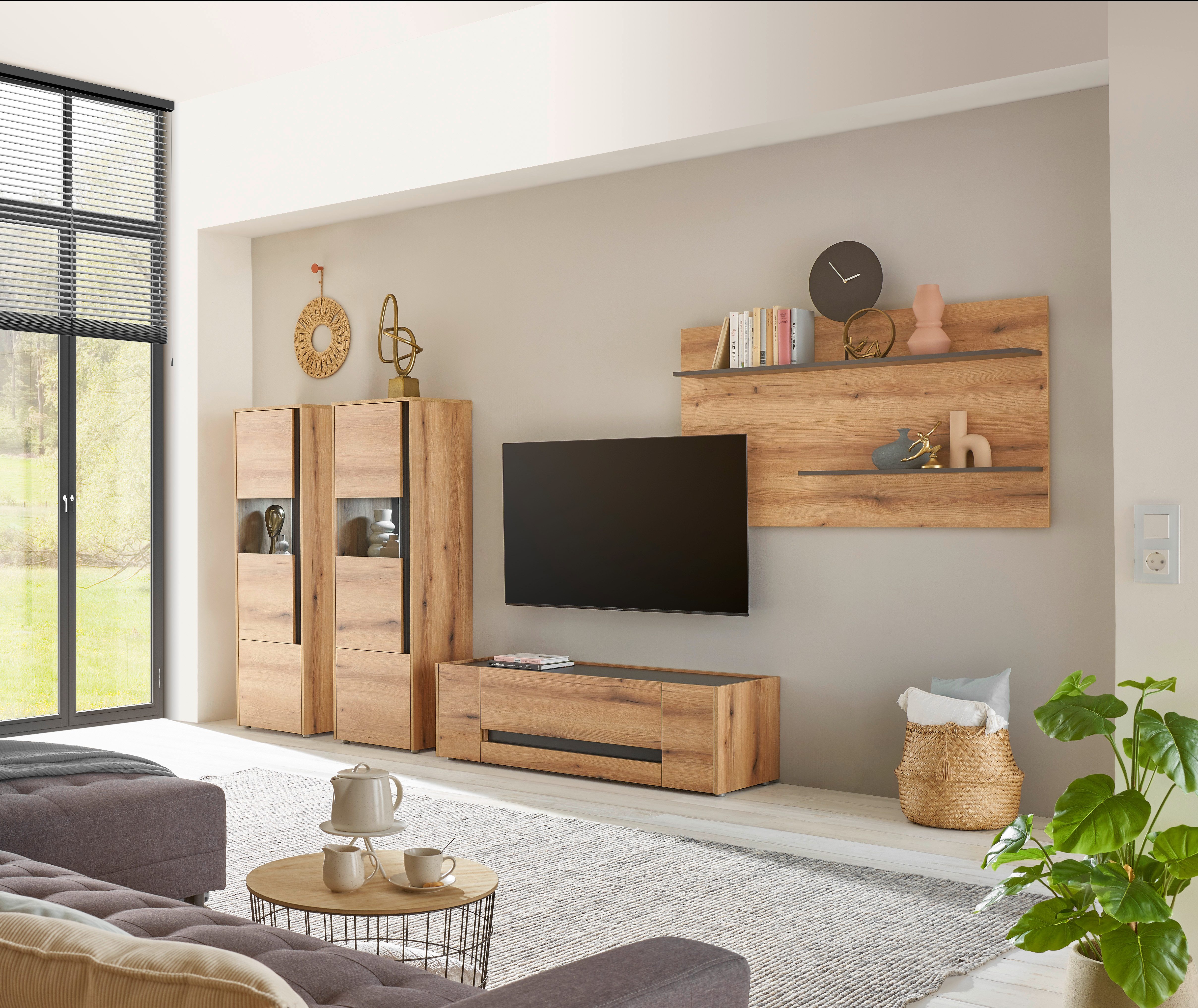 INOSIGN Wandmeubel City/Giron Breedte ca. 340 cm (set, 4-delig)
