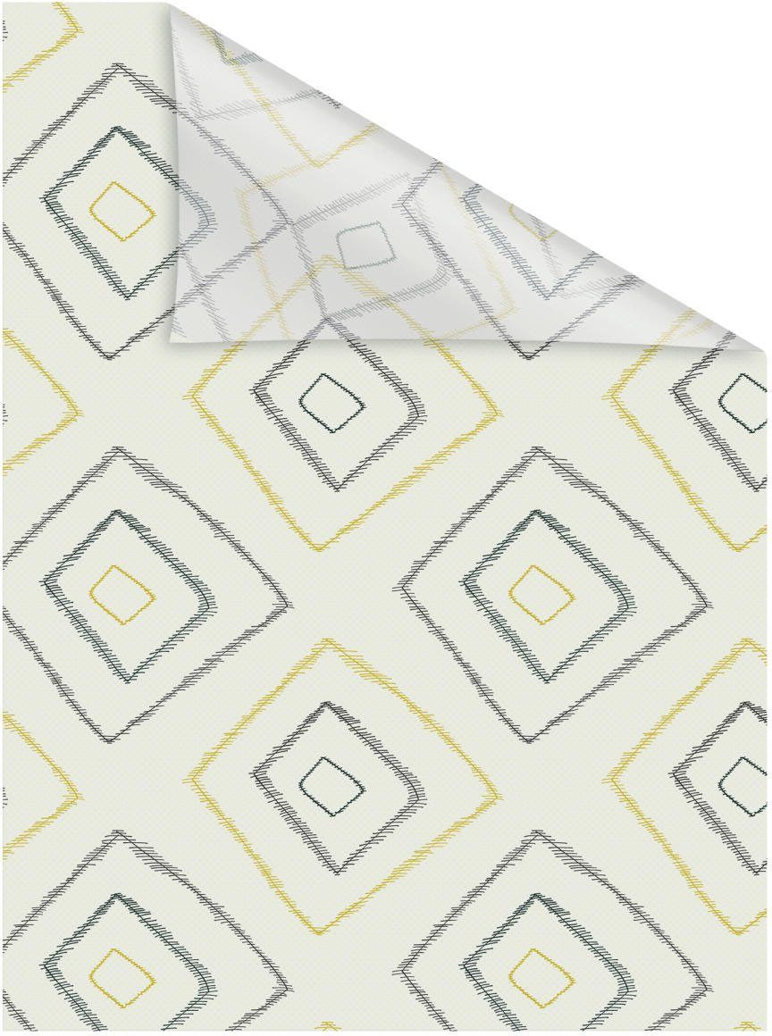 LICHTBLICK Raamfolie zelfklevend, bescherming tegen inkijk, Stripy boho Rectangle - beige (1 stuk)