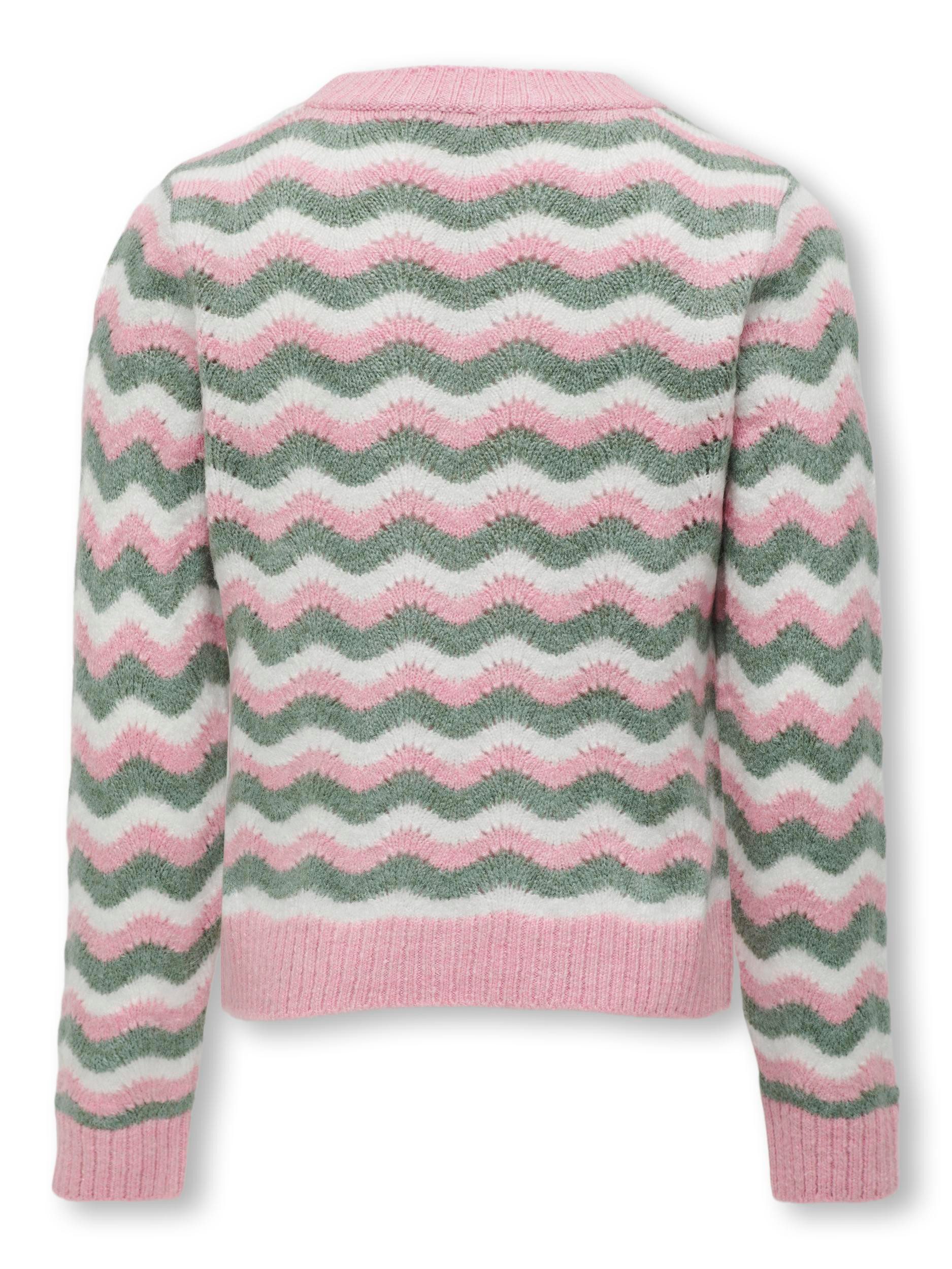KIDS ONLY Trui met ronde hals KOGLIA L S O-NECK STRIPE KNT