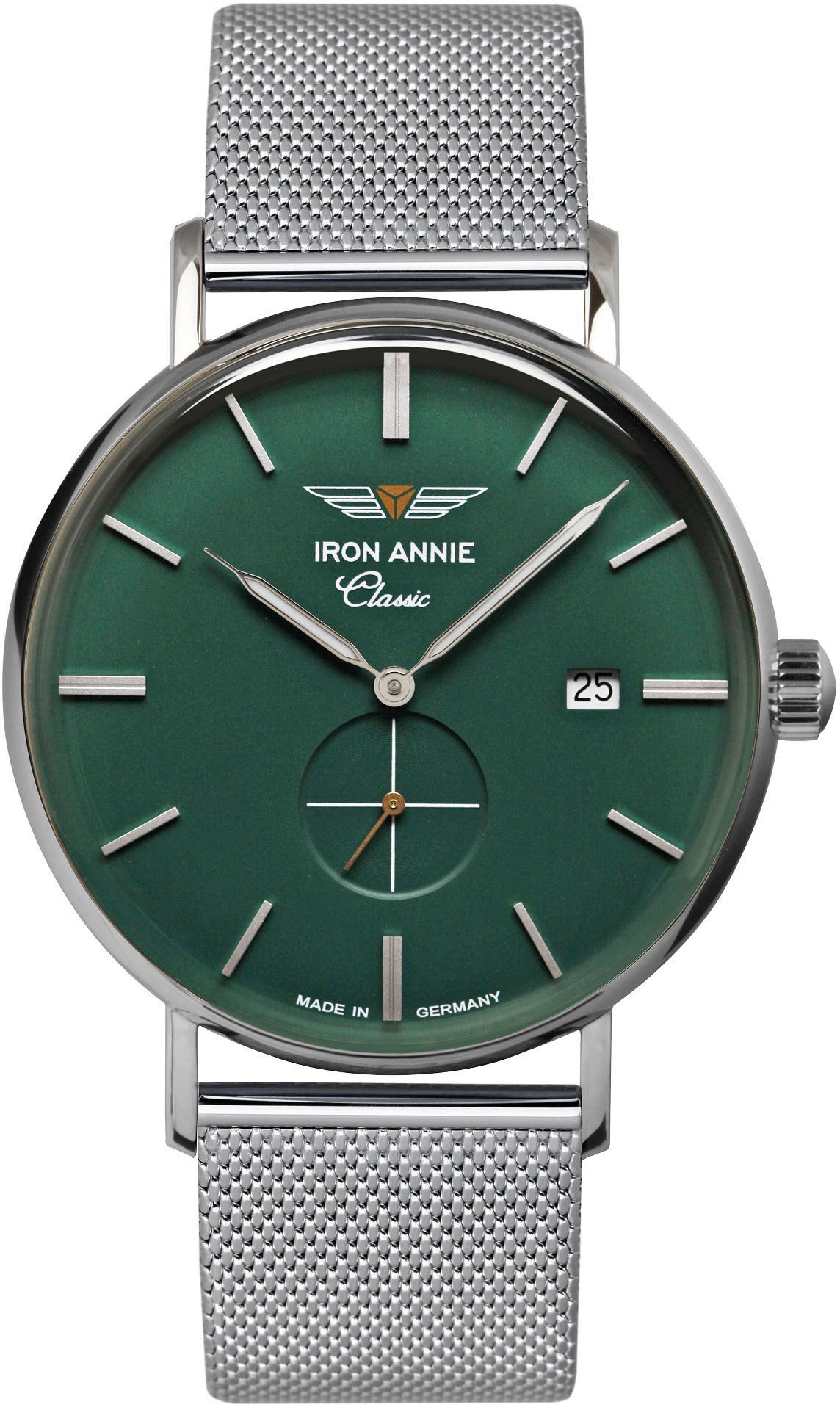 IRON ANNIE Kwartshorloge Classic, 5932M-4 Horloge, dameshorloge, herenhorloge, analoog, datum,...