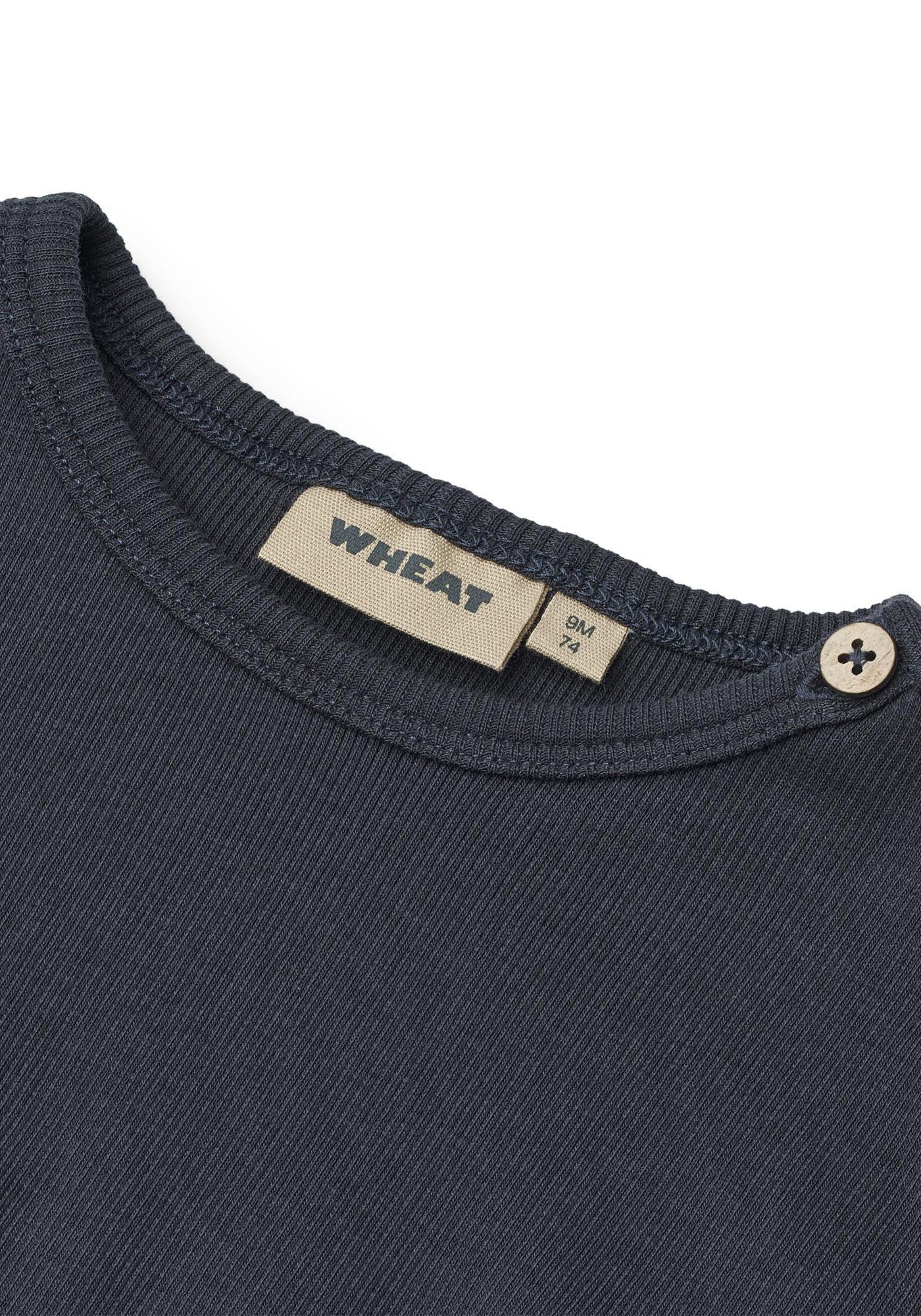 WHEAT Shirt met lange mouwen Rib T-Shirt L/S Milo