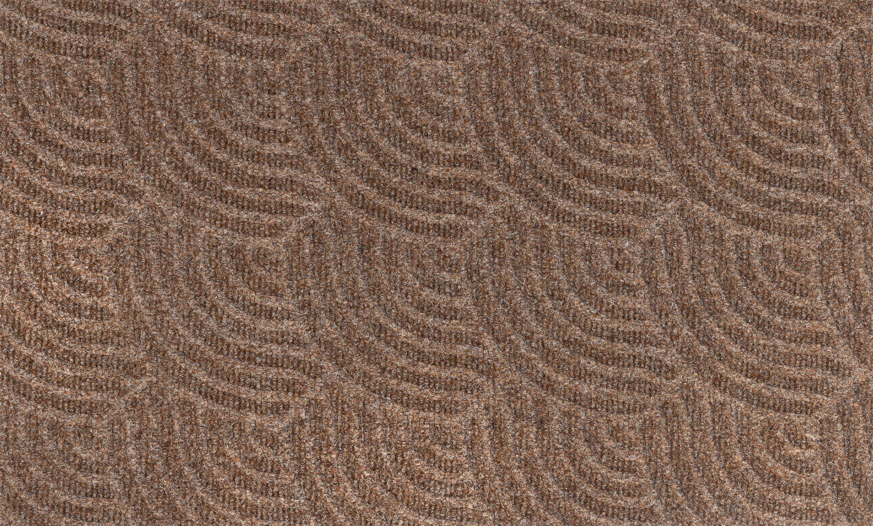 wash+dry by Kleen-Tex Mat DUNE Waves taupe deurmatten maat 45 cm x 75 cm x 8 mm bruin