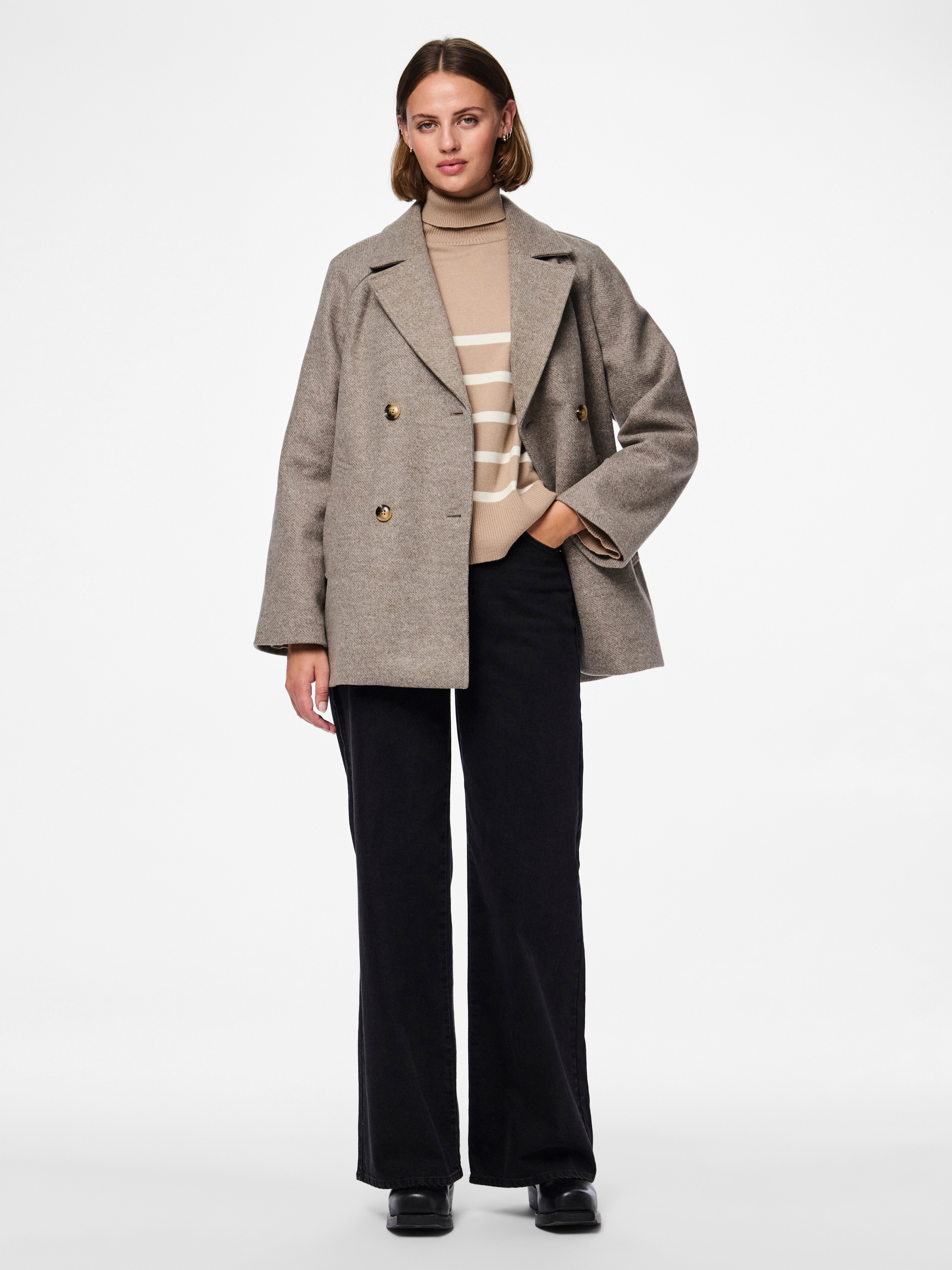 pieces Korte jas PCMARBEL COAT NOOS