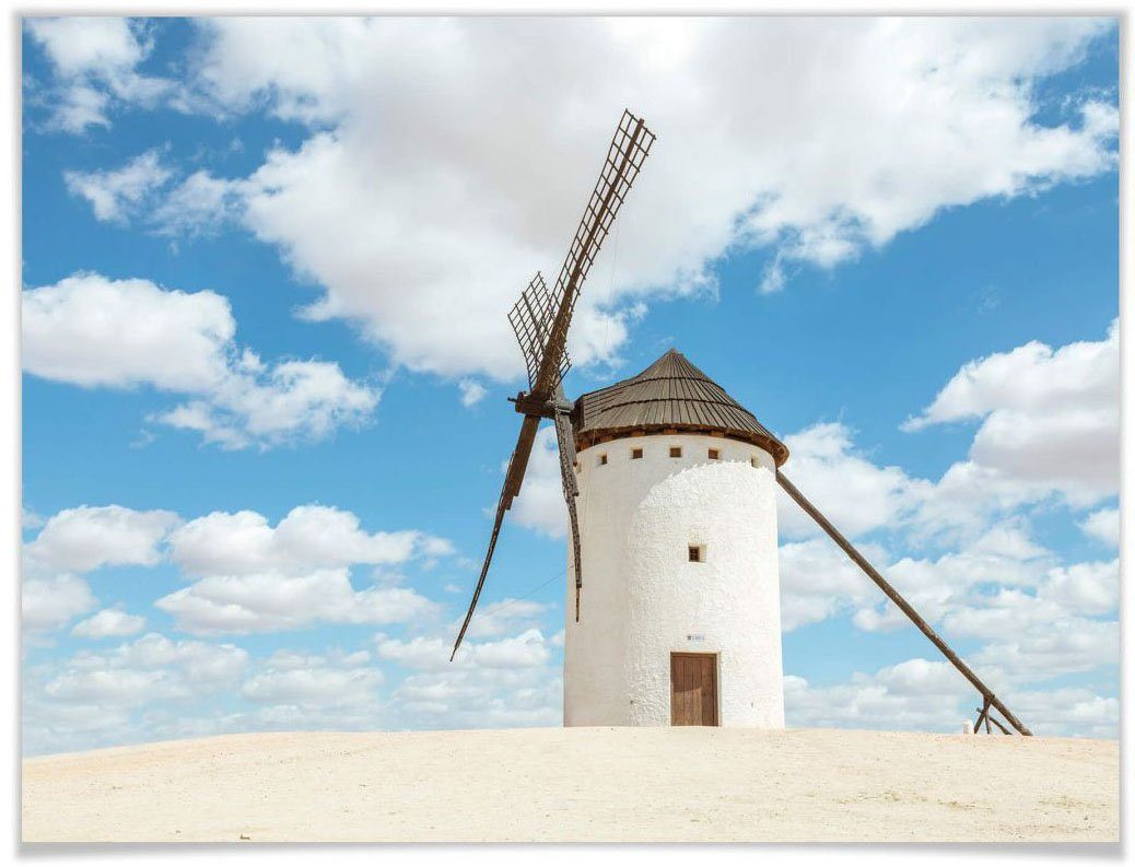 Wall-Art Poster Windmolen Don Quijote Spanje Poster, artprint, wandposter (1 stuk)