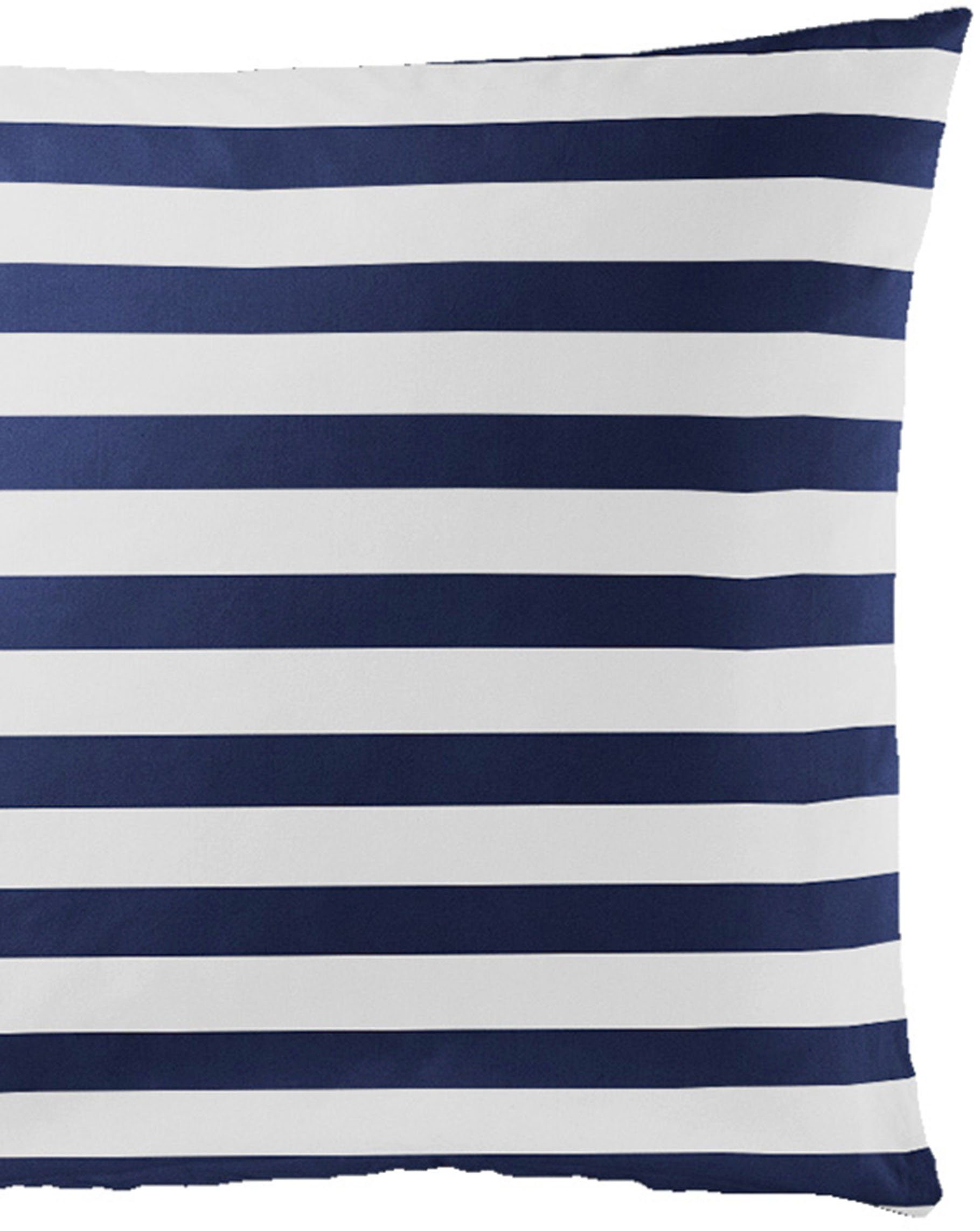 BIERBAUM Beddengoed Modern Stripes Mako-satijn, 100% katoen, gestreept, onderhoudsvriendelijk (2-delig)