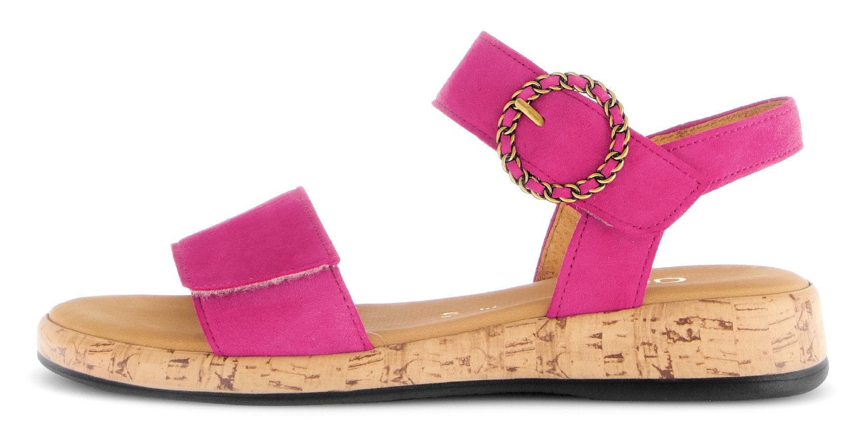 Gabor Sleehaksandaaltjes Rhodos , riemchensandaal, comfort-schoen, zomerschoen met mooie sierspeld