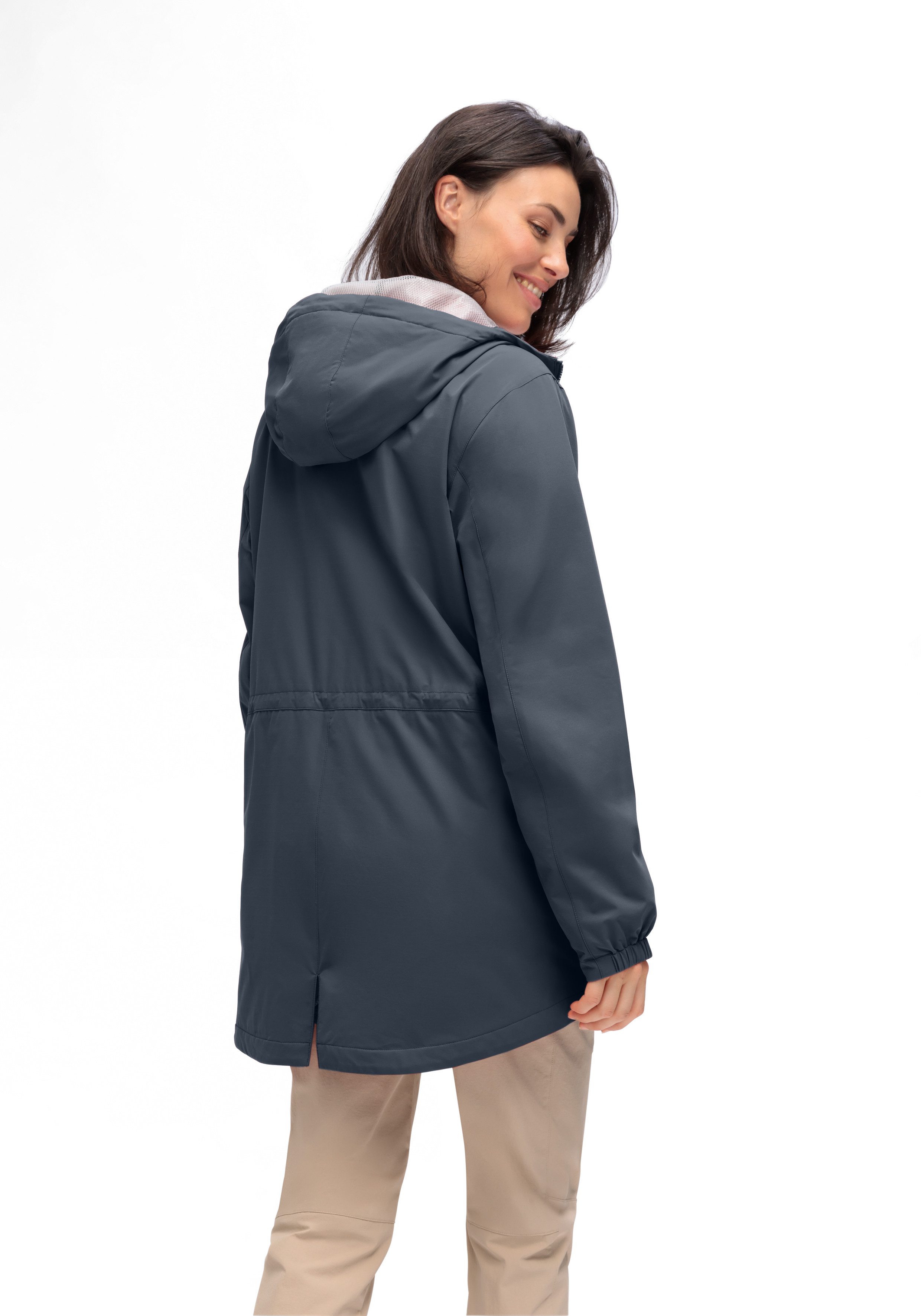 Maier Sports Parka ArorA Loop W Dames jacke waterdicht, outdoorjacke, 3 buitenzakken + binnenzak