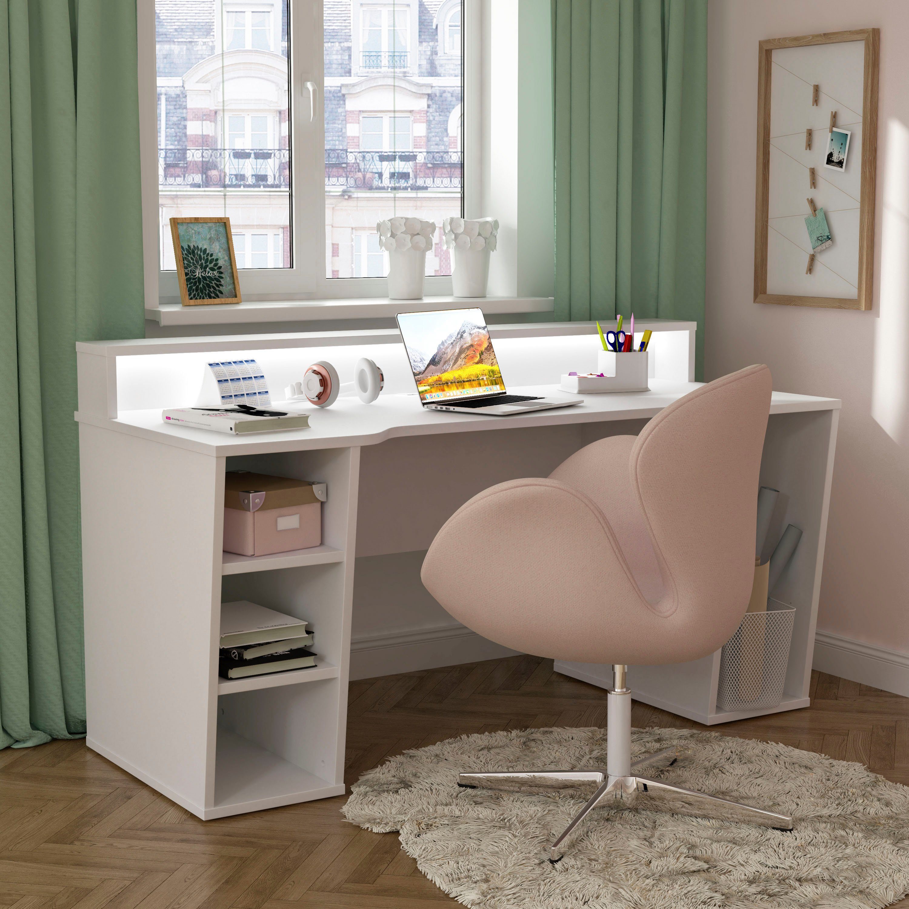 FORTE Gamingtafel Tezaur optioneel met rgb-verlichting