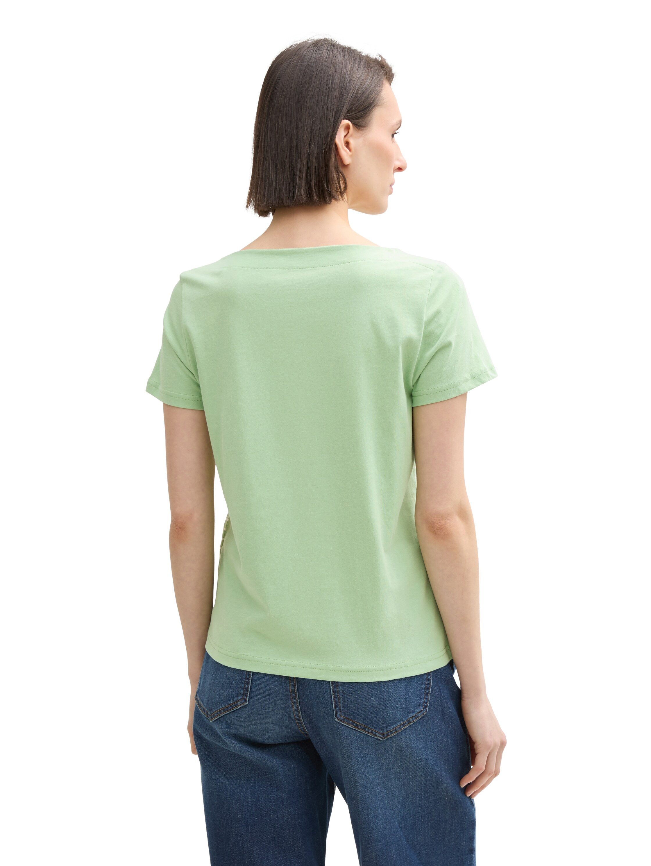 Tom Tailor T-shirt met print en streepjespatroon
