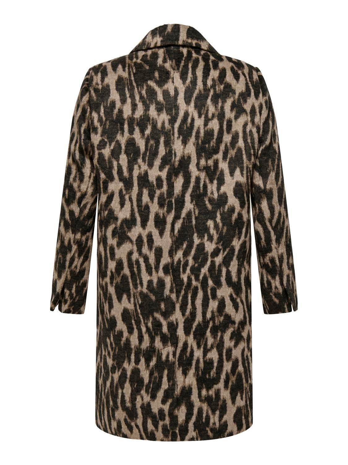 ONLY CARMAKOMA Korte jas CARVALBORG ANIMAL LIFE COAT OTW