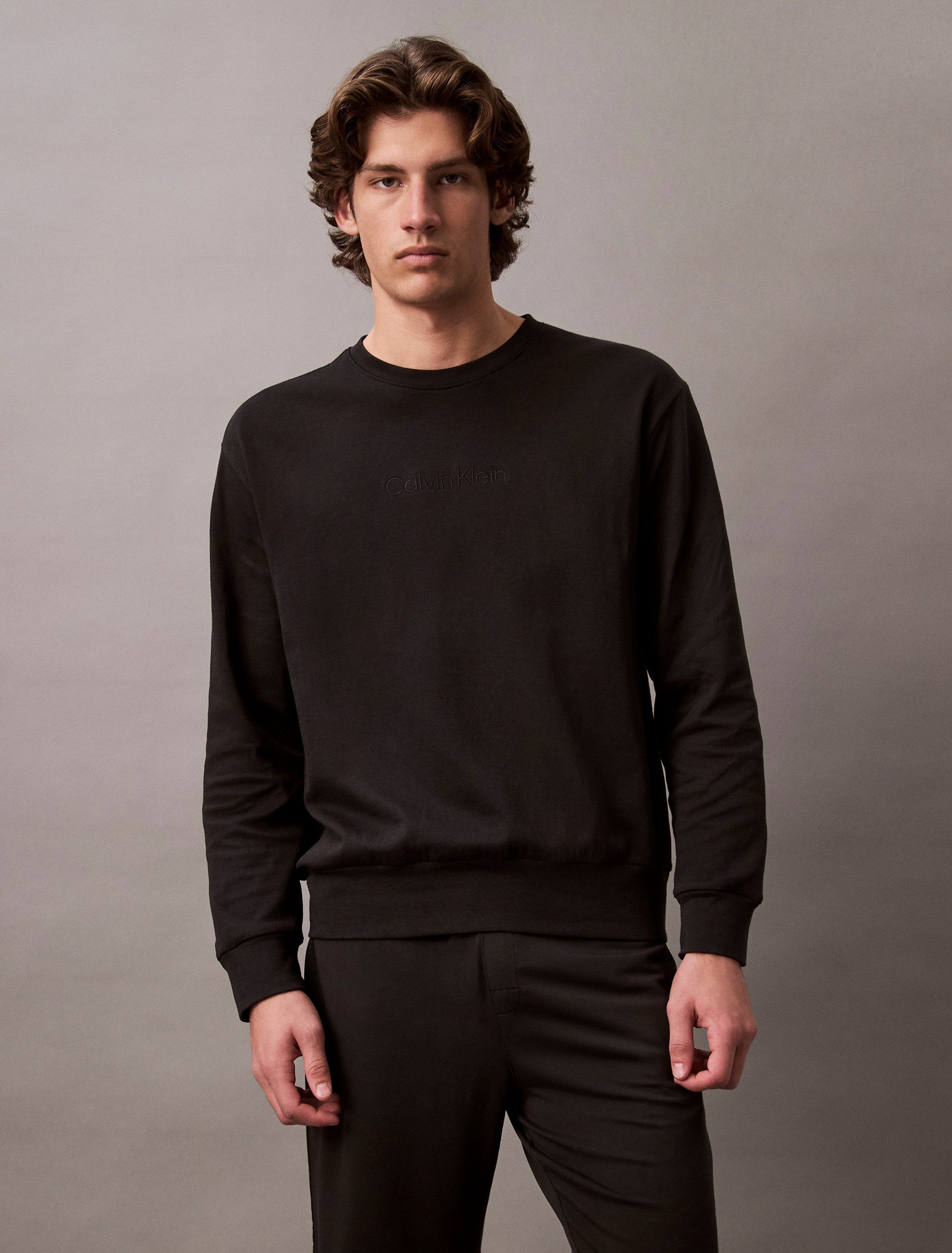 Calvin Klein Sweatshirt L/S SWEATSHIRT met logoborduursel