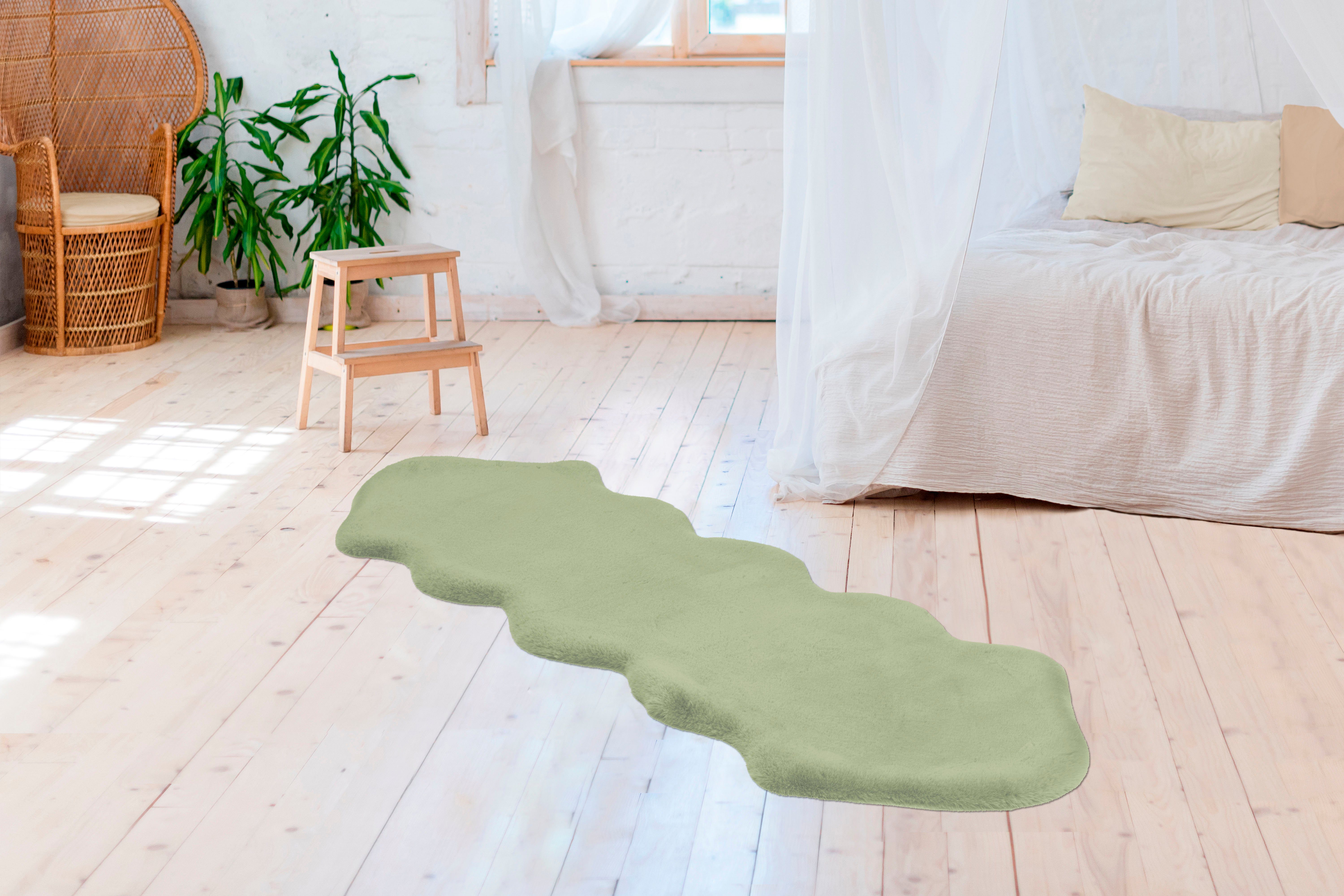 aRTE ESPINA Vachtvloerkleed Rabbit 300 Imitatiebont, konijnenbont-gevoel, superzacht, ideaal als slaapkamerkleed
