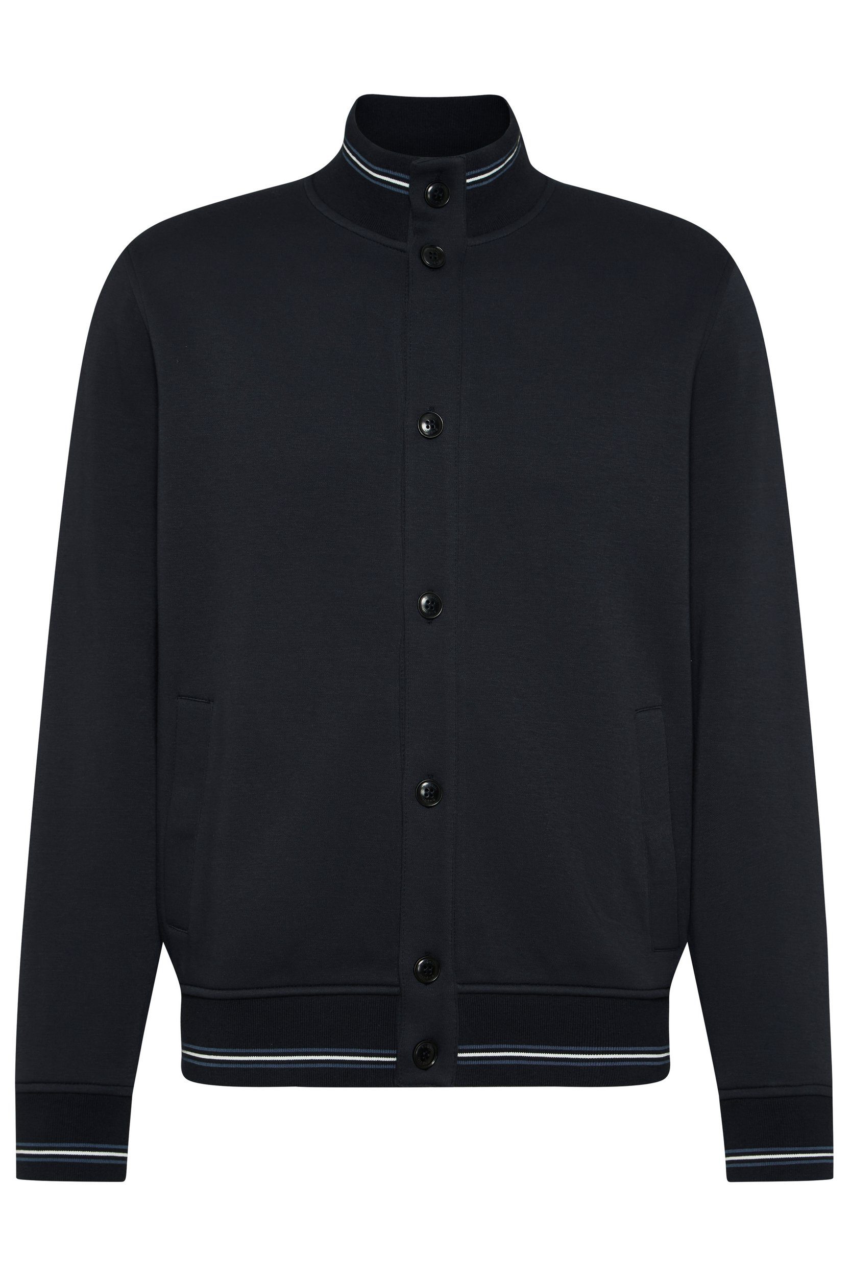 Bugatti Sweatshirt met collegkraag