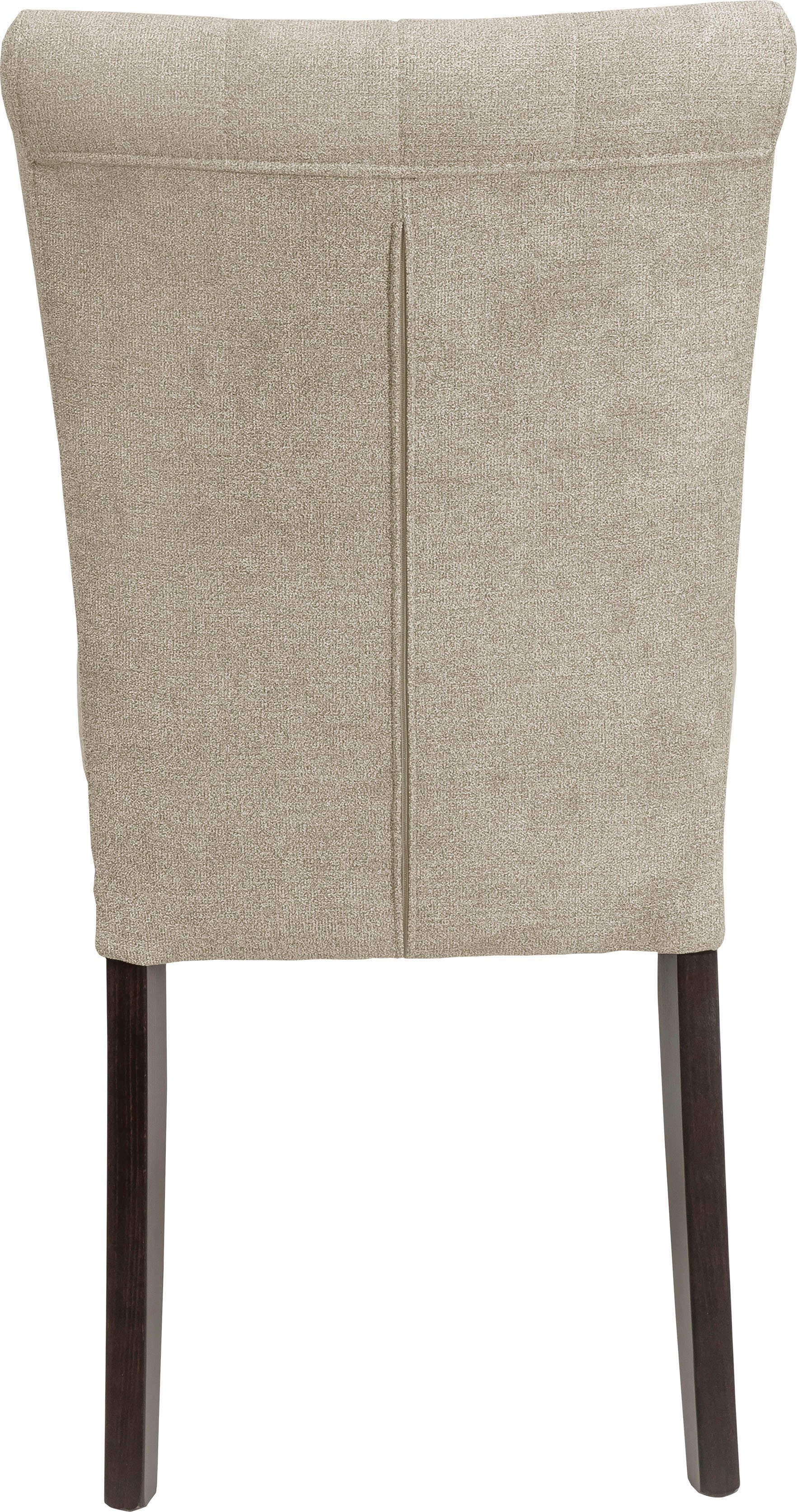 Home affaire Eetkamerstoel Queen BESTSELLER Gestoffeerde stoel met knoopdetails, set van 2, 4 of 6