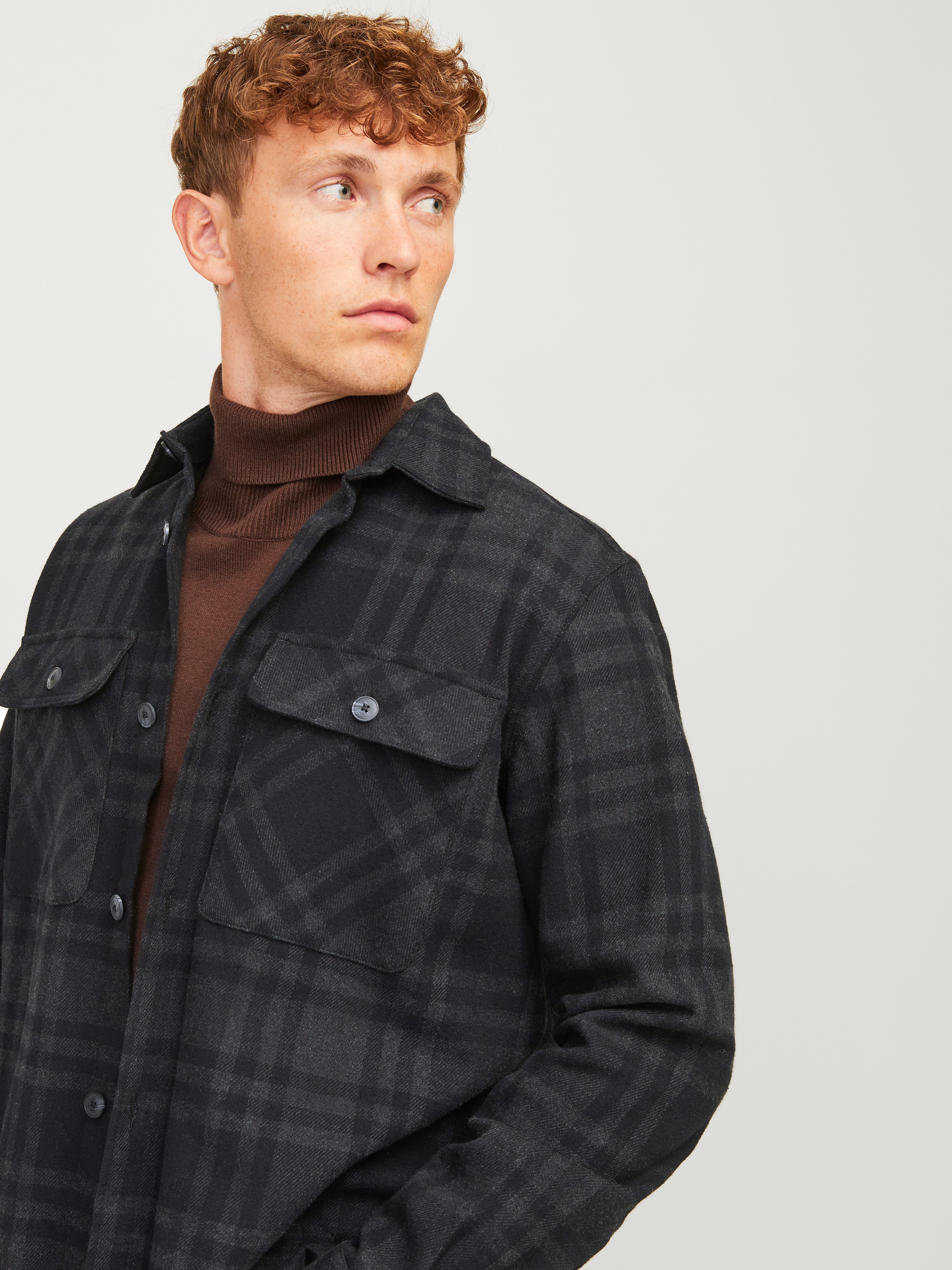 Jack & Jones Overhemd met lange mouwen JPRRAYMOND MELANGE CHECK LS OVERSHIRT SN