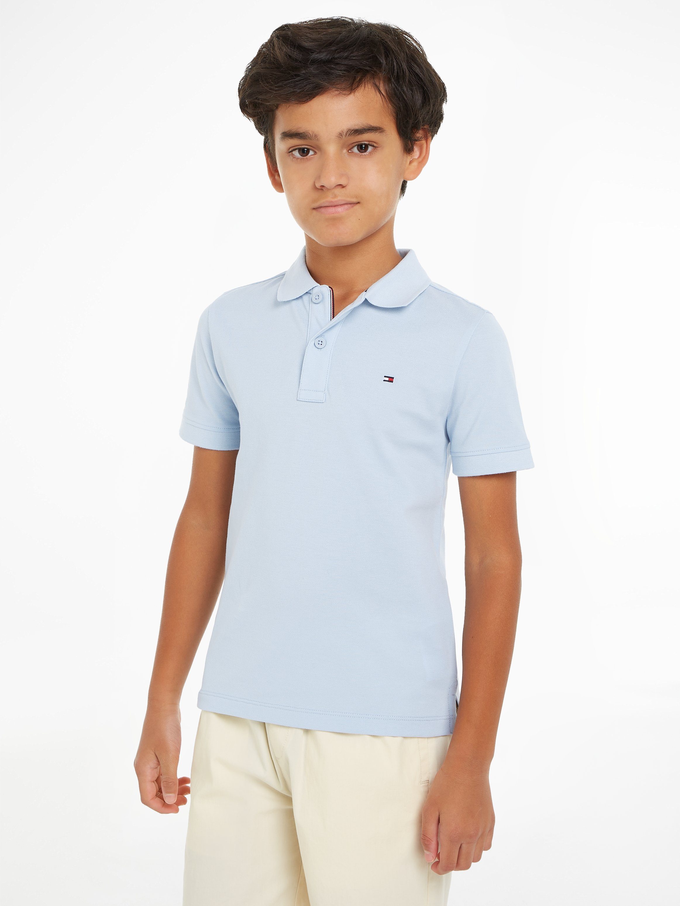 Tommy Hilfiger Poloshirt FLAG POLO SS met geborduurd logo