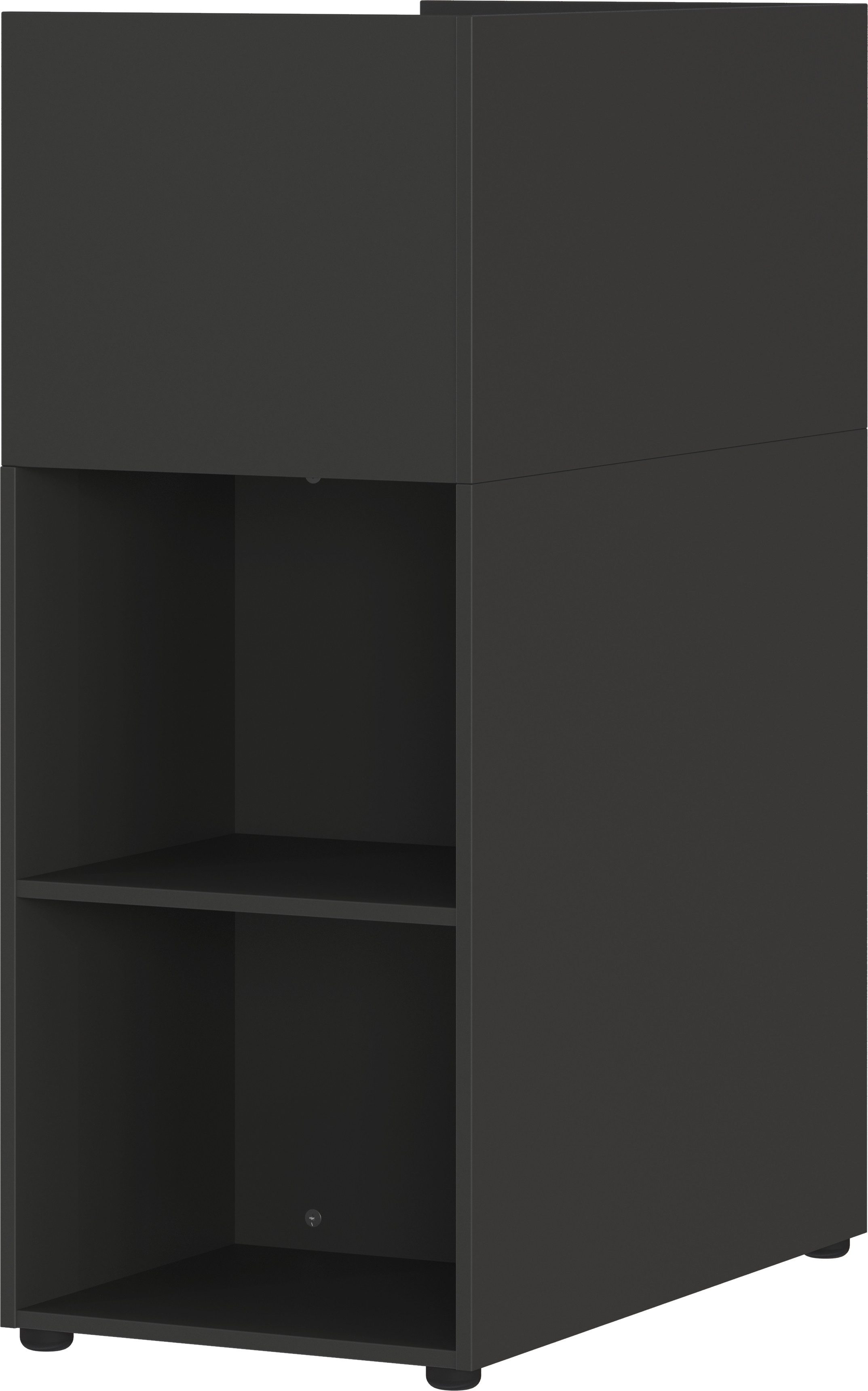 GERMANIA Kantoormeubelset Milaan incl. bureau, kastje op wieltjes, roomdivider en dressoir (4-delig)