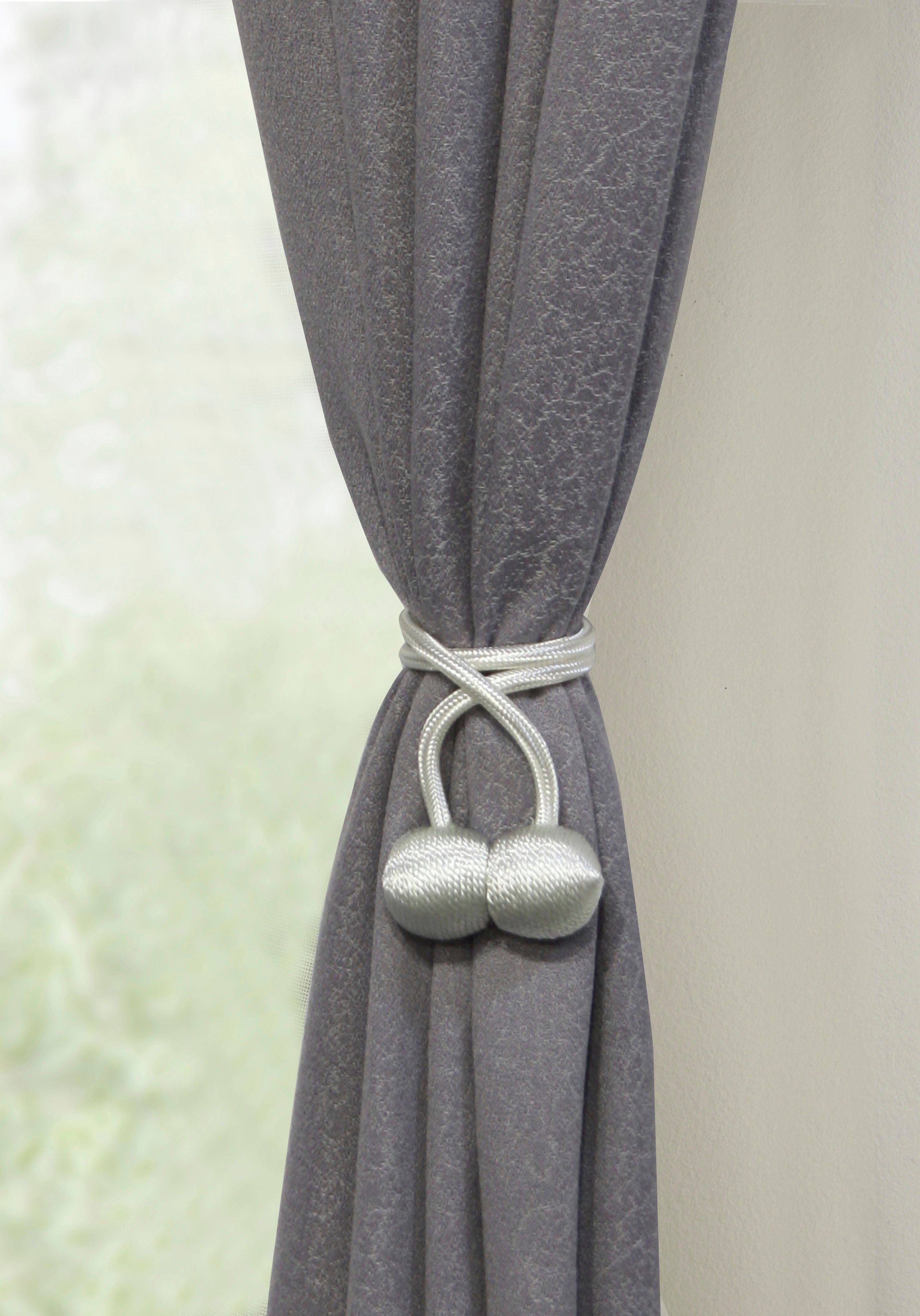 GARDINIA Embrasse Flex-S met magneet veelsoortige aanbrengmogelijkheden (2 stuks)