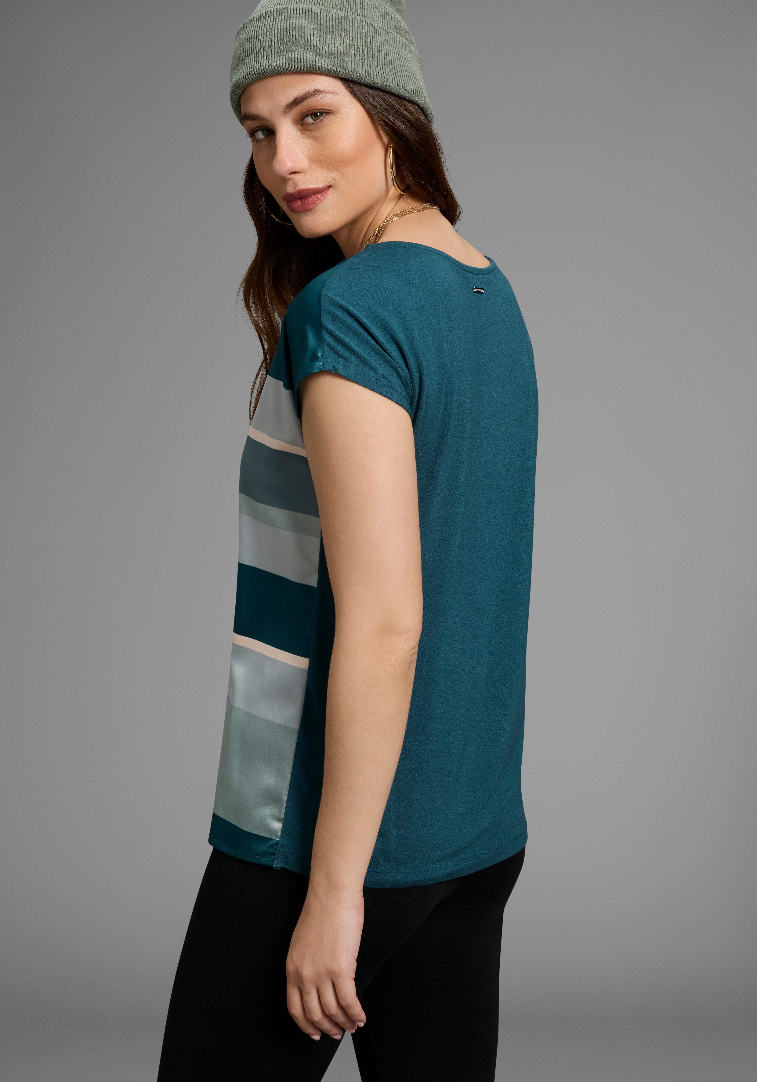 Laura Scott Shirtblouse in modieus streepdesign - nieuwe kleuren
