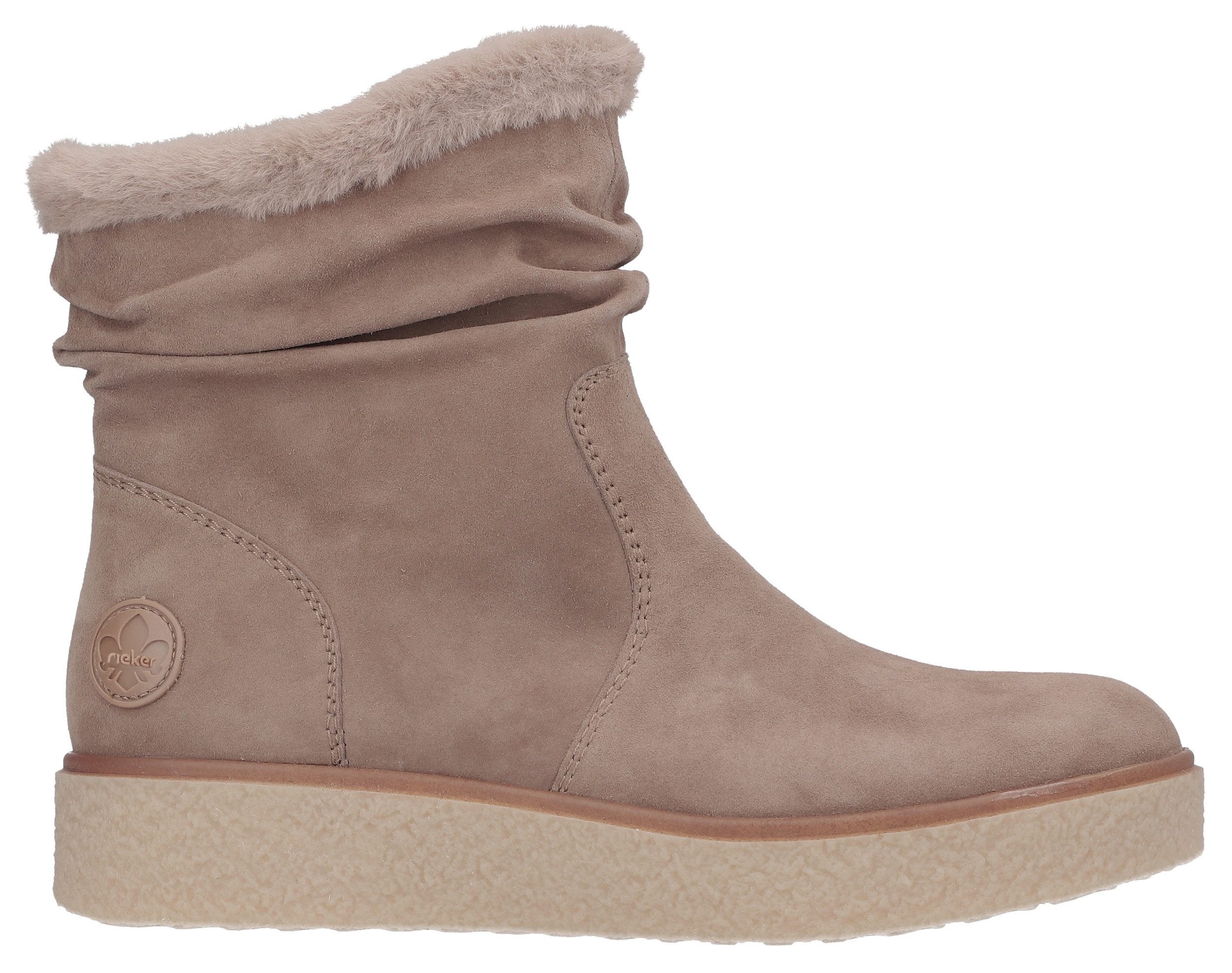Rieker Winterlaarzen enkellaars, slouchy schacht, met binnenrits