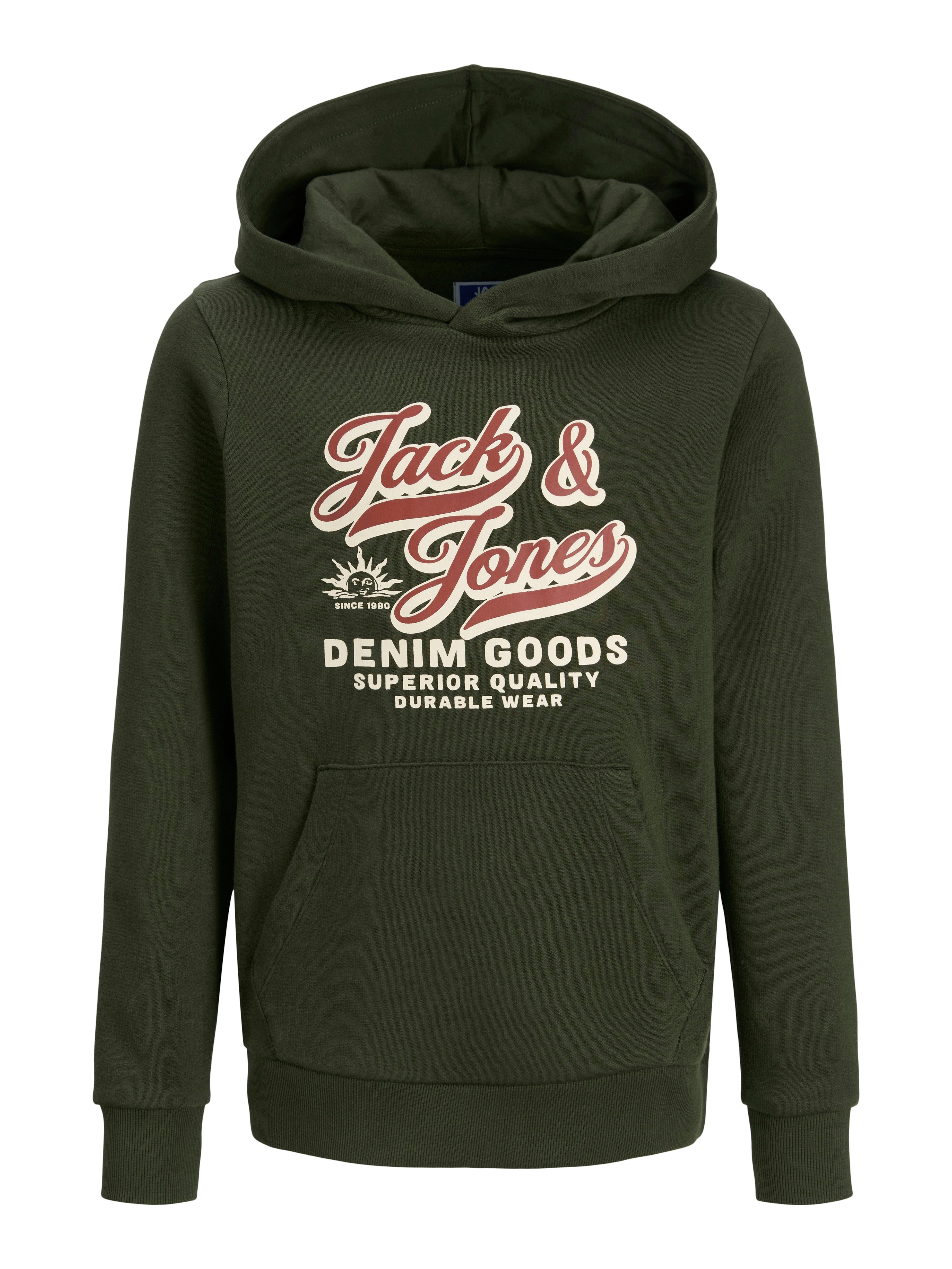 Jack & Jones Junior Hoodie JJELOGO SWEAT HOOD 2 COL AW25 NOOS JNR