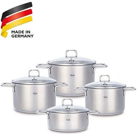 Fissler Pannenset Hamburg Inductie Made in Germany - Premium kwaliteit (set, 4-delig)