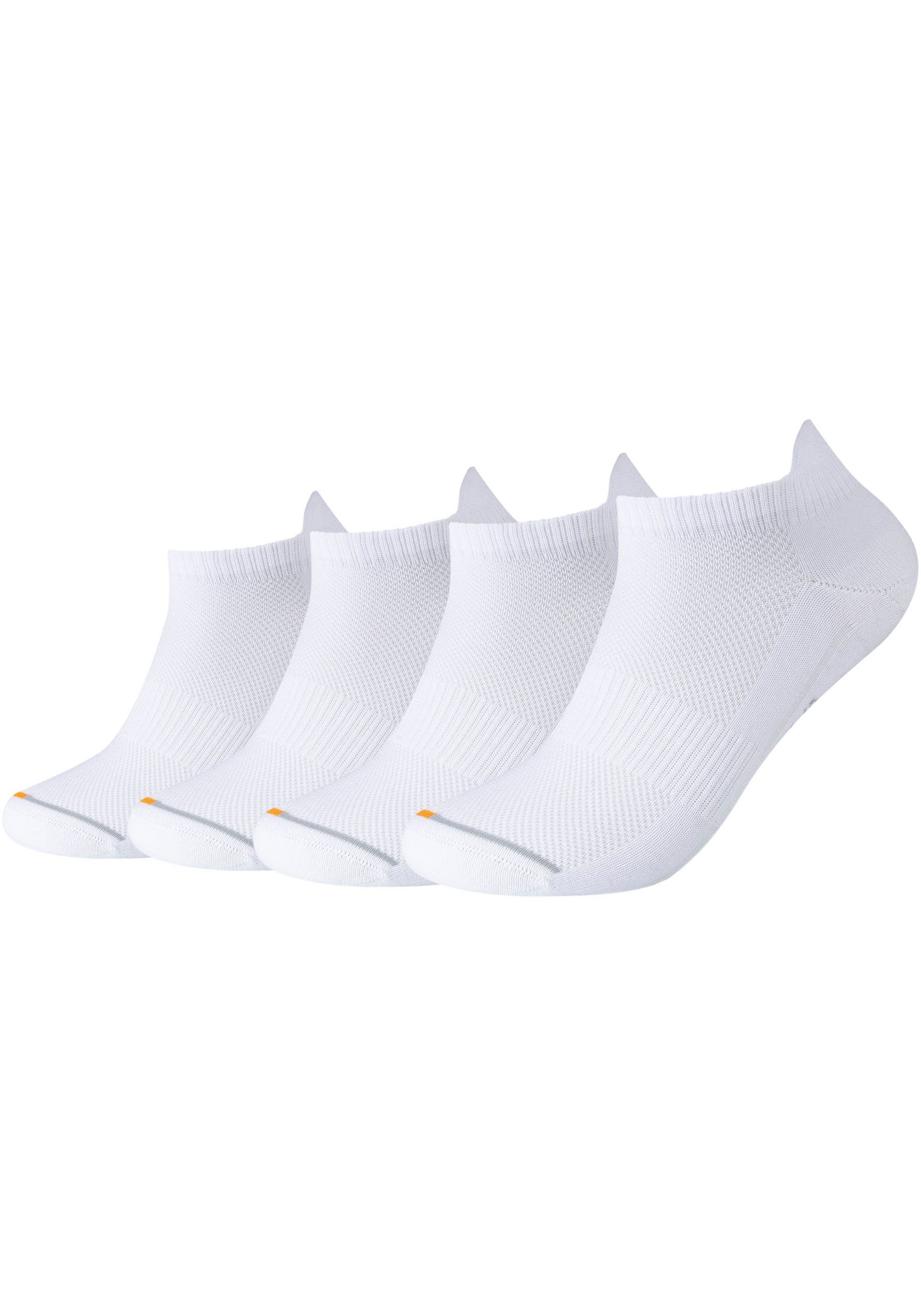 Camano Sneakersokken Function met micro-pluche op hiel en tenen (set, 4 paar)