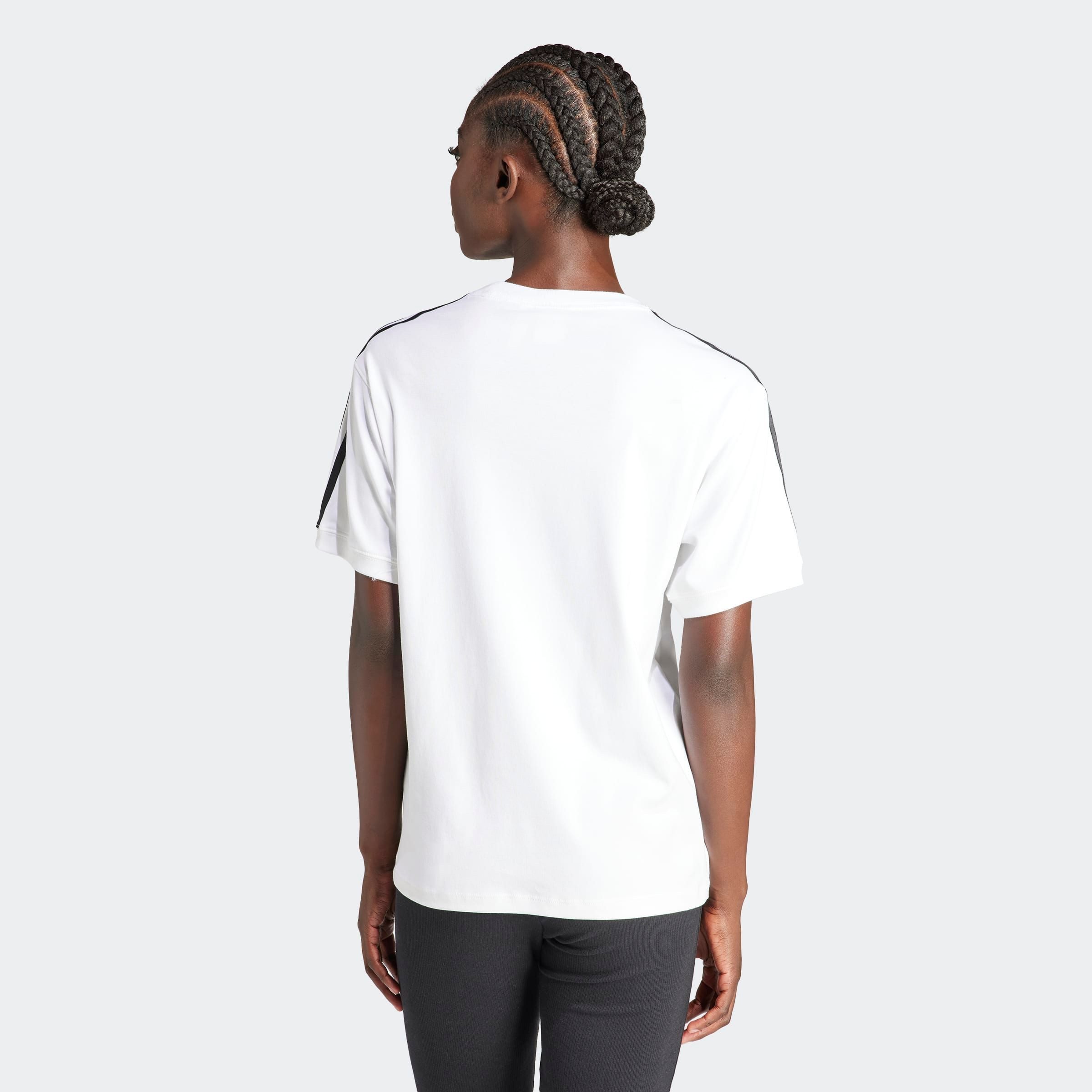 adidas Originals T-shirt 3 STRIPE TEE drie-strepen shirt met trefoil-logo