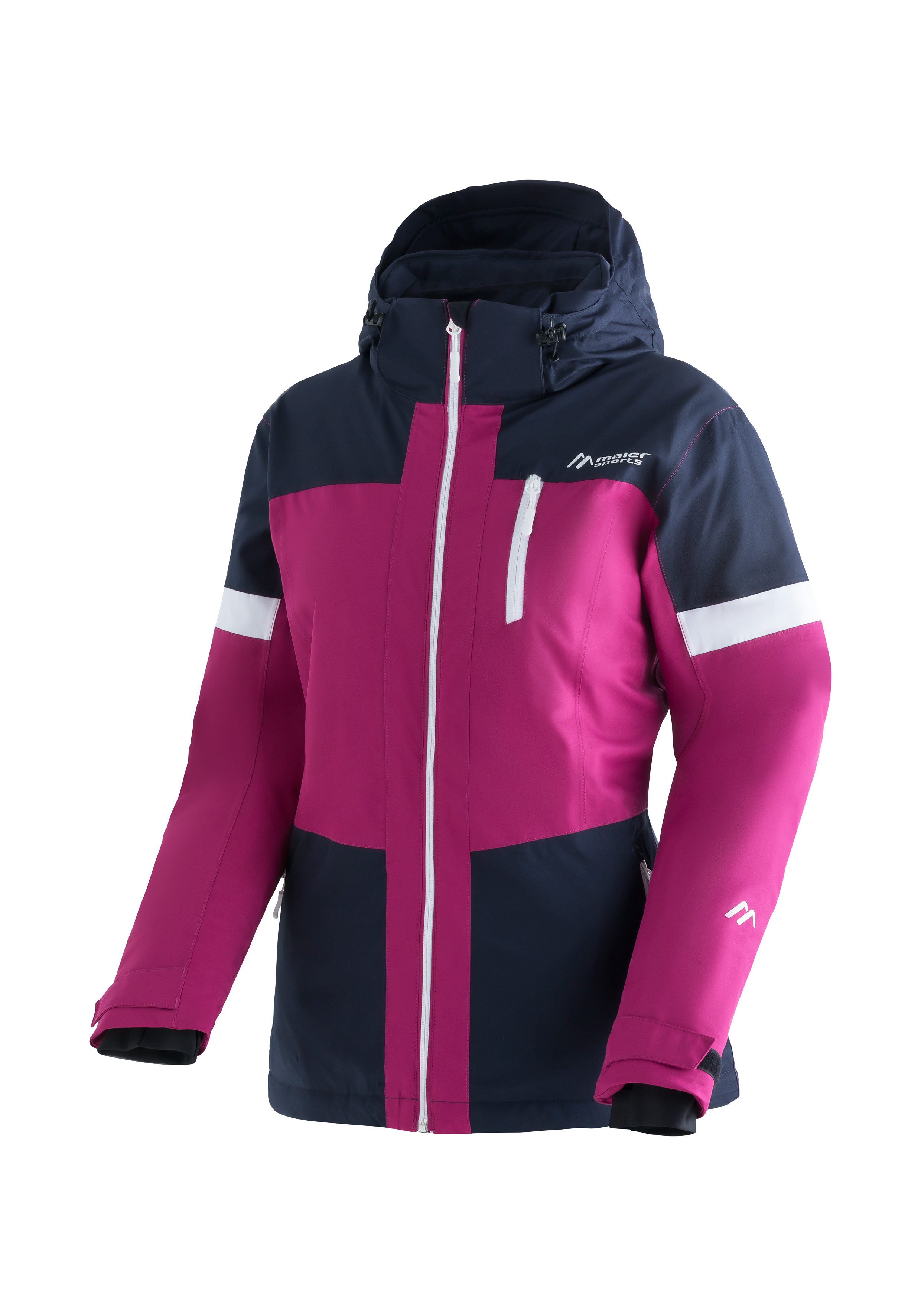 Maier Sports Ski-jack Hanni Dames winterjack, waterdicht, 3 ritszakken en capuchon, regular fit