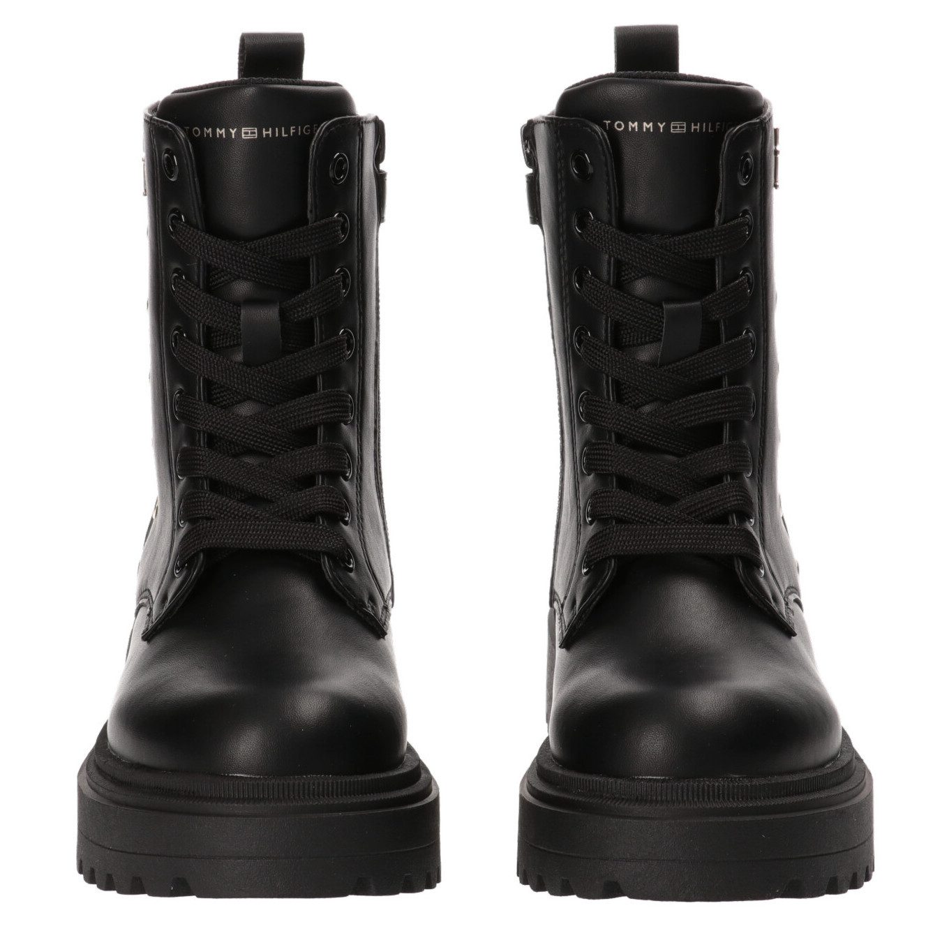 Tommy Hilfiger Veterschoenen Chunky boots, plateau laarzen, veterschoen met studs