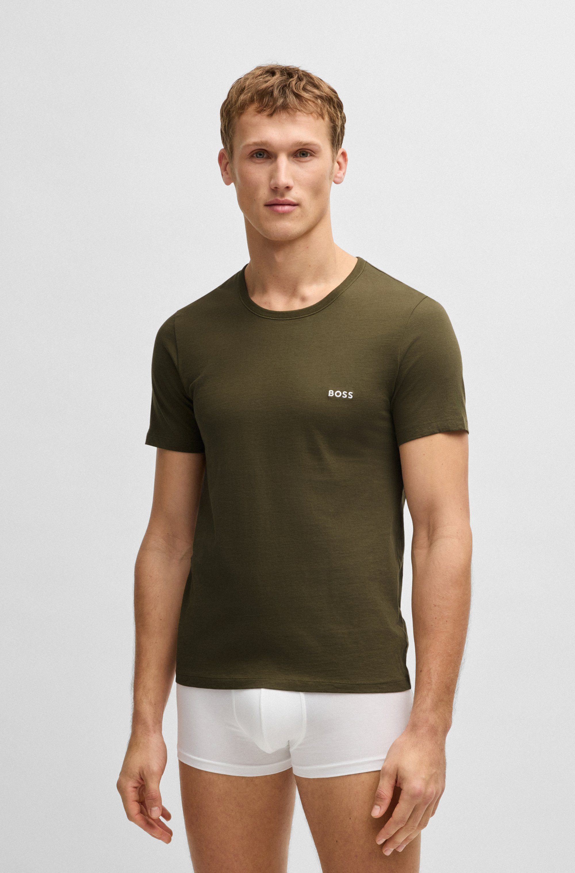 BOSS T-shirt TShirtRN 3P Classic (3-delig)