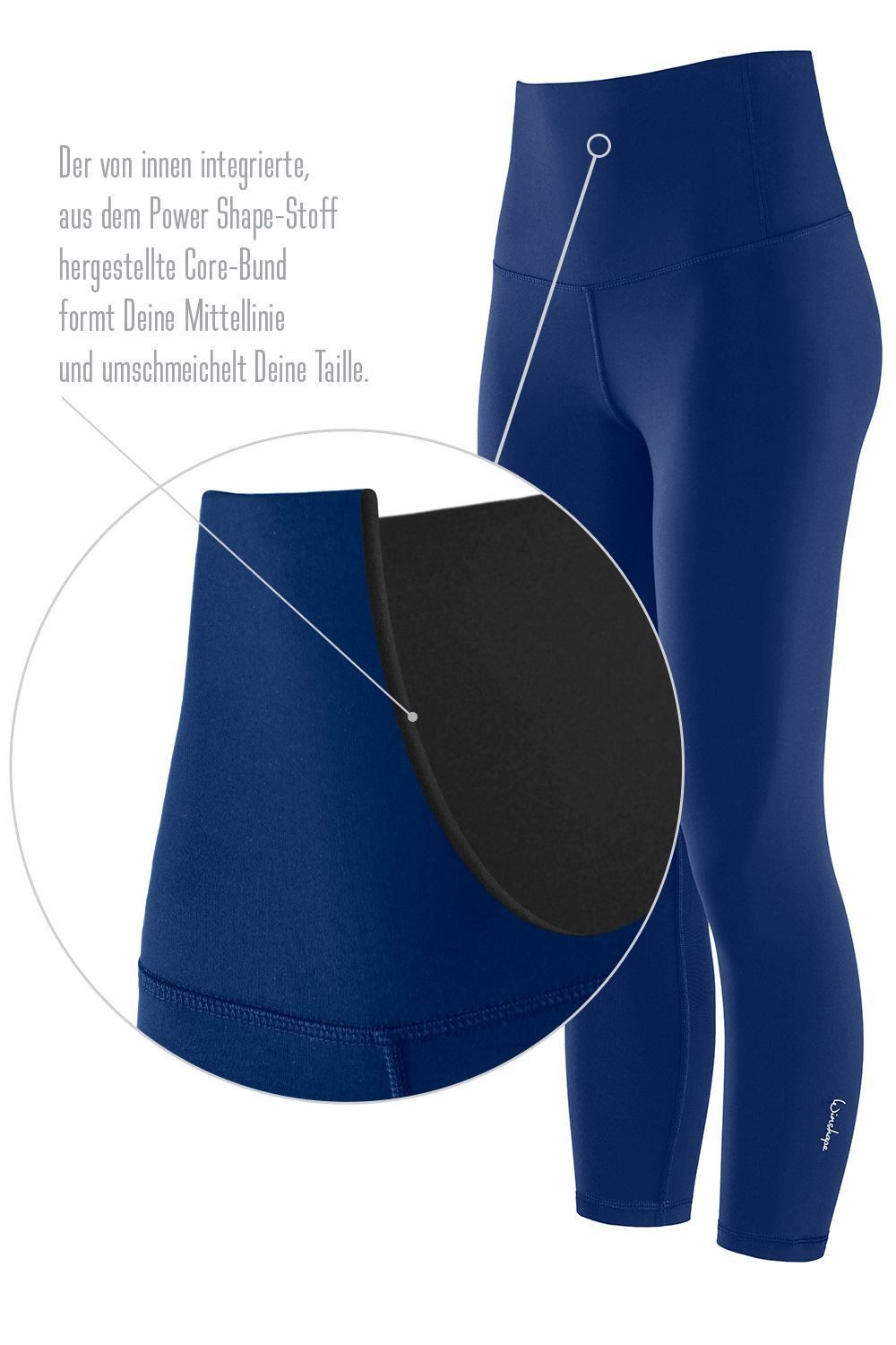 Winshape Legging 7 8-Tights HWL317C met v-vorm applicatie en core-band