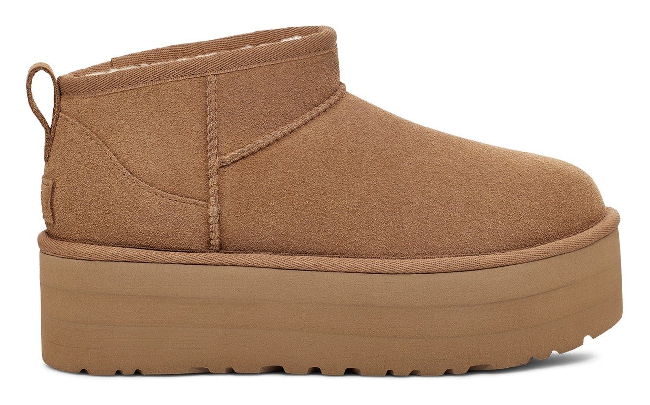 UGG Winterlaarzen Classic Ultra Mini Platform Plateaboots, instaplaarzen met plateausool