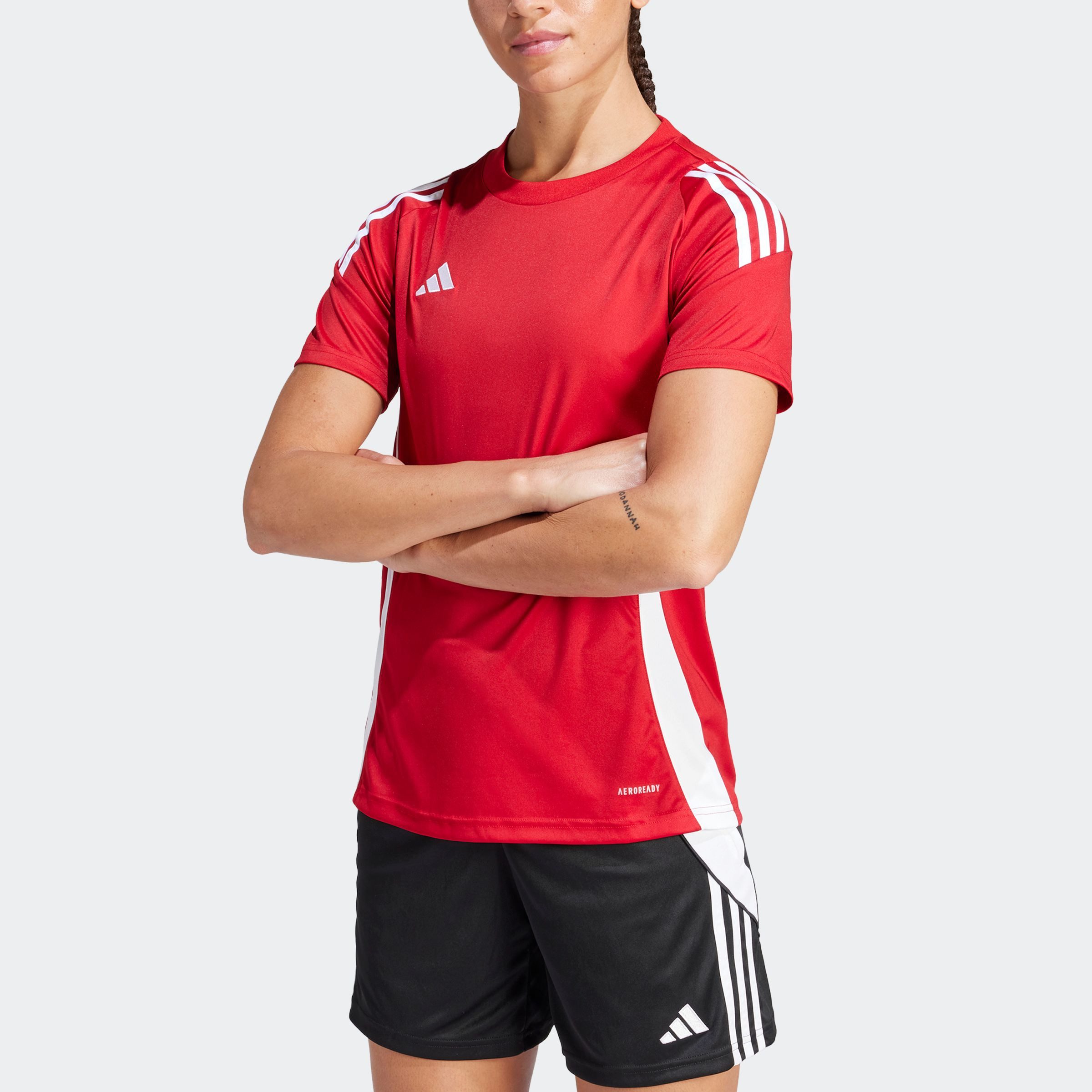 adidas Performance Voetbalshirt TIRO24 JSYW dames shirts maat L rood