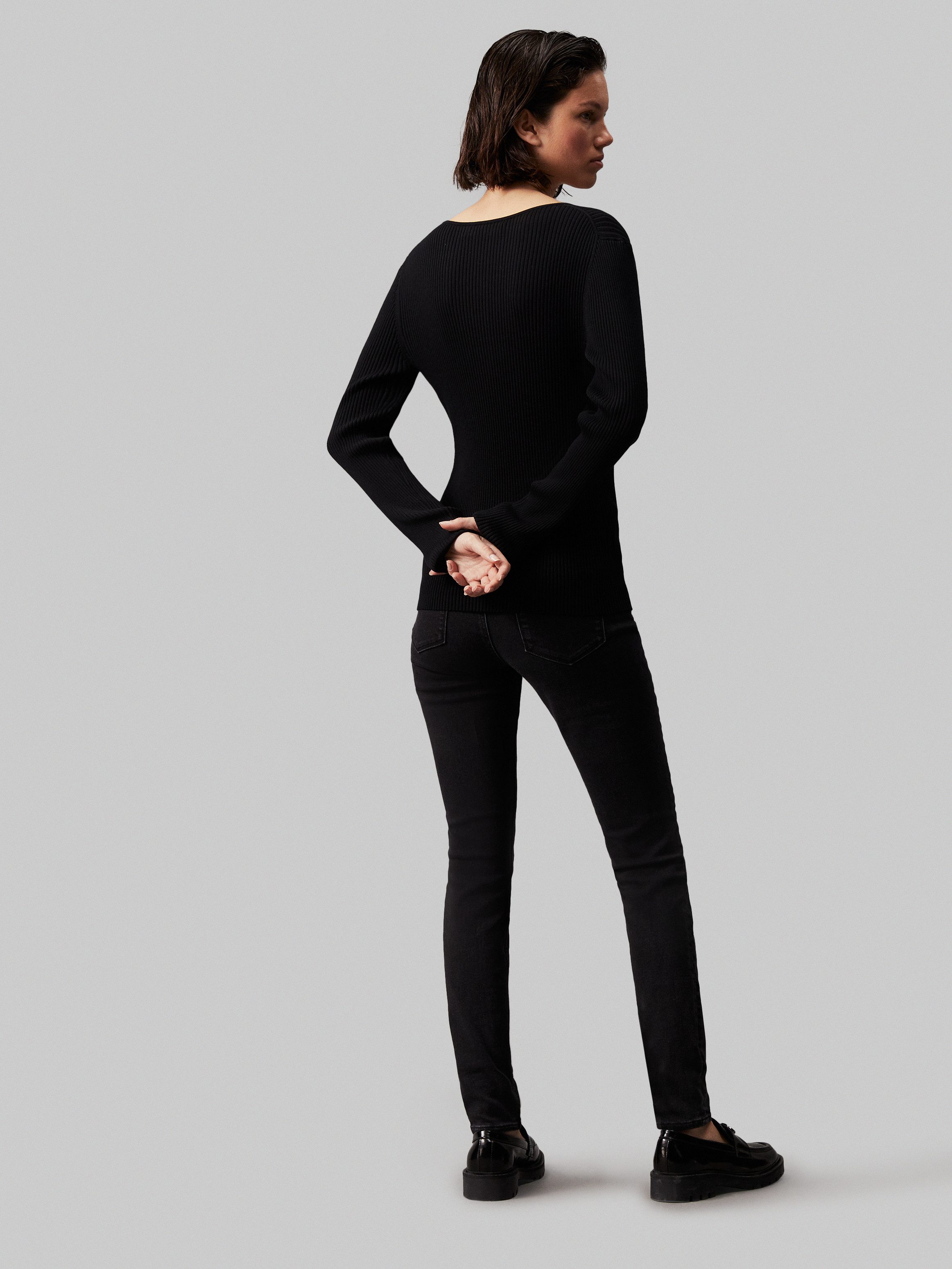 Calvin Klein Skinny fit jeans Mid rise skinny in 5-pocketsstijl