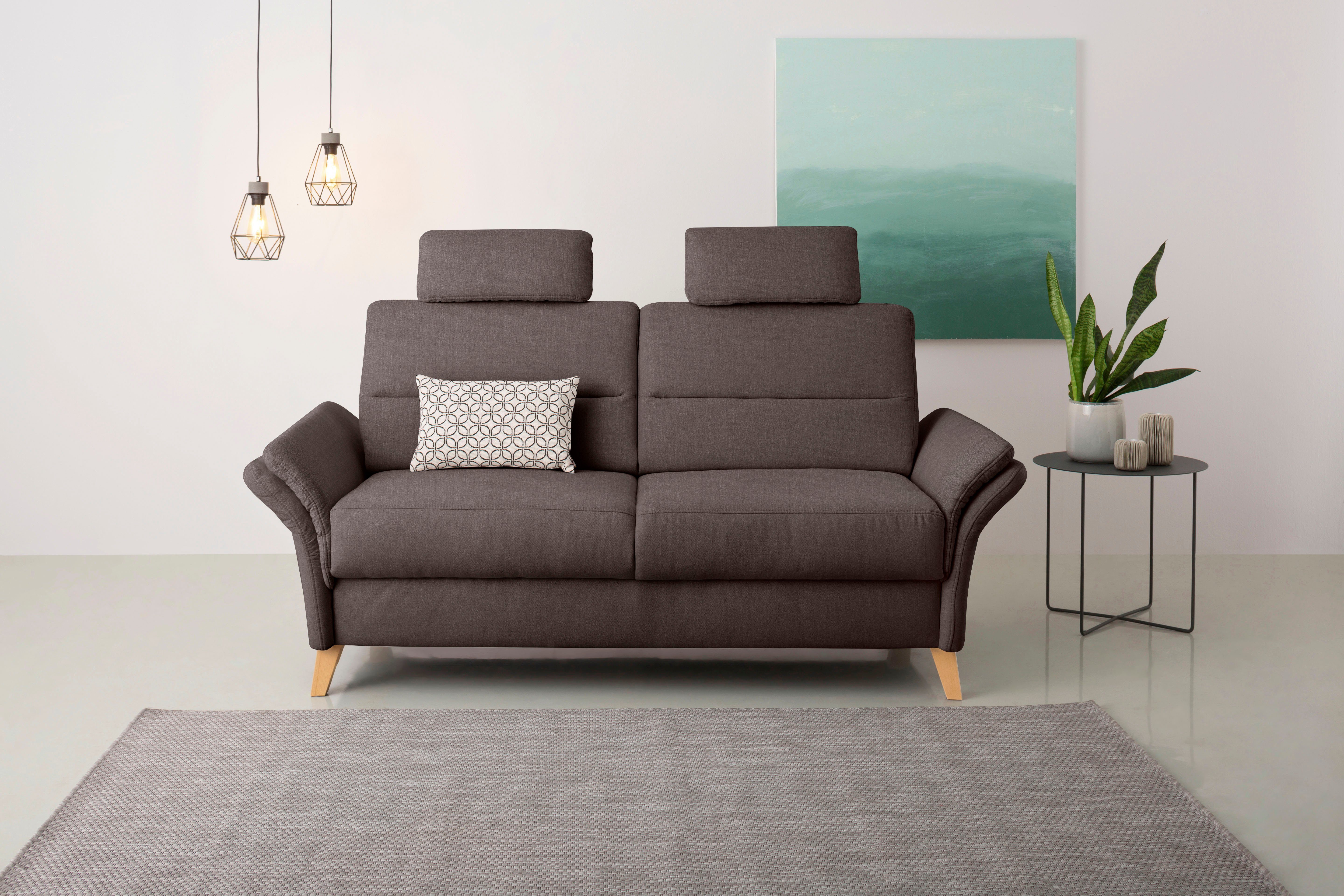 Home affaire 3-zitsbank Westerland Binnenveringsinterieur. Naar keuze met armleuningfunctie