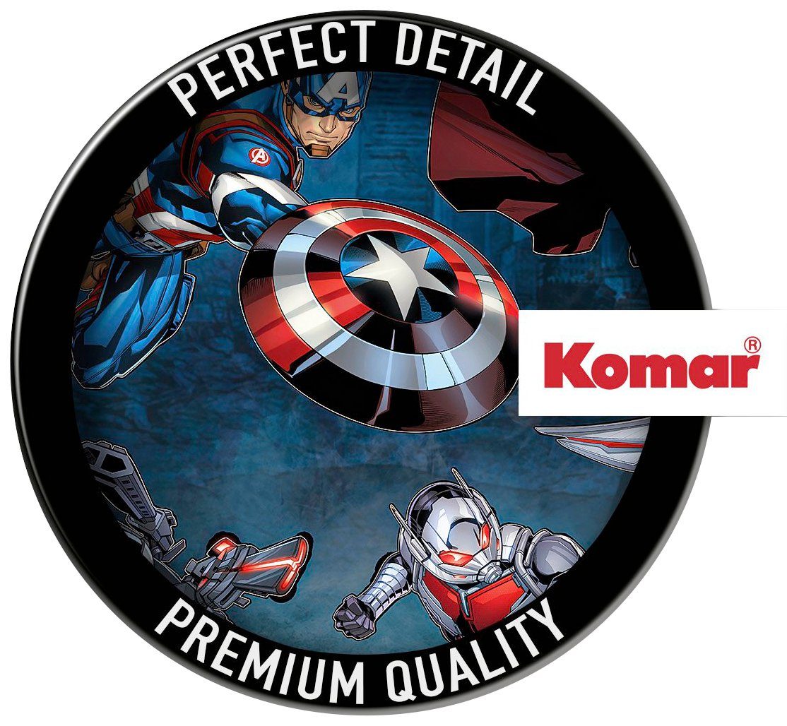 Komar Wandfolie Avengers Action - afm. 100 x 70 cm zelfklevend, wandstickers, kinderkamer (8-delig)