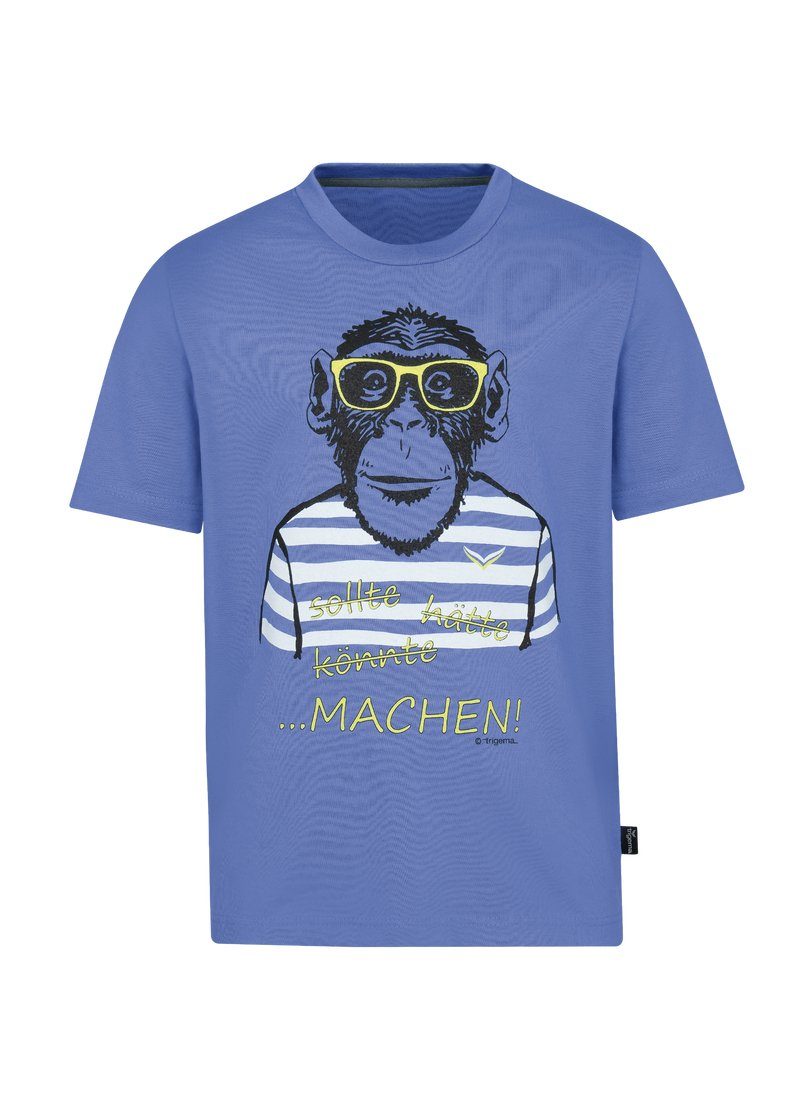 Trigema T-shirt TRIGEMA T-shirt met grote apenprint (1-delig)